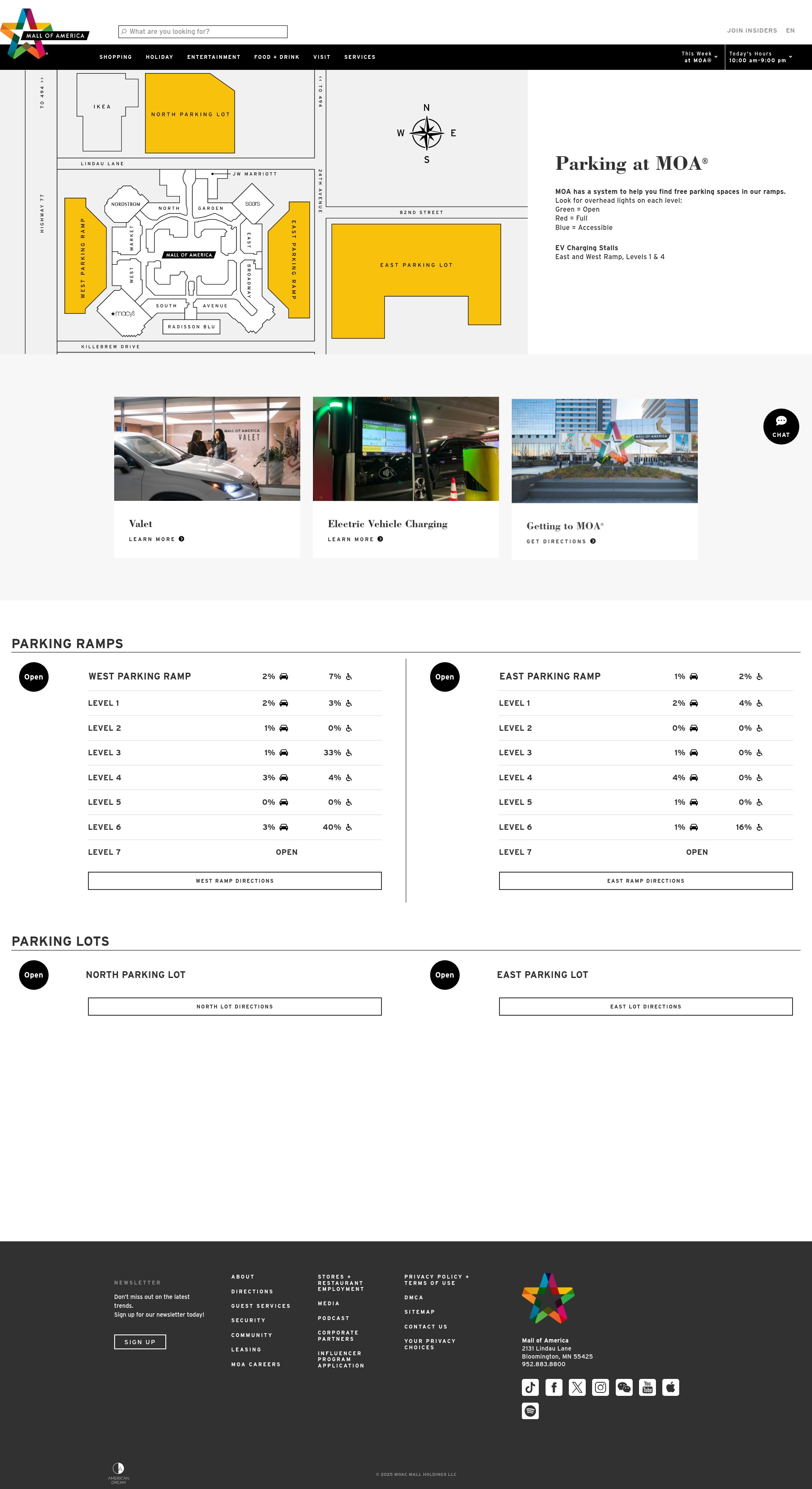 Screenshot of mallofamerica.com