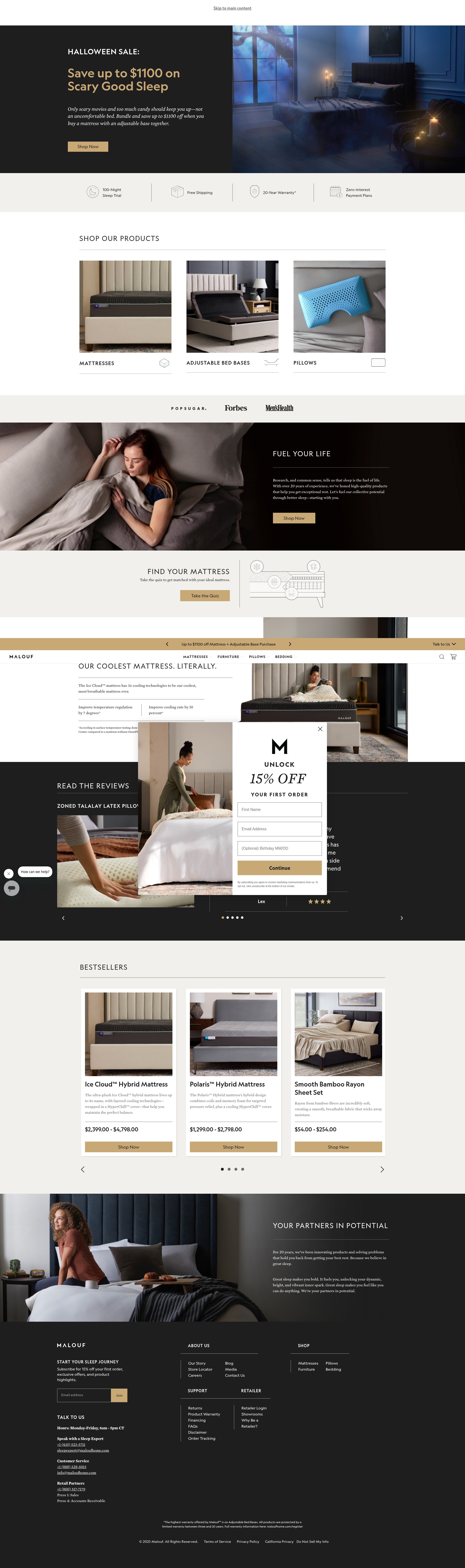 Screenshot of maloufsleep.com
