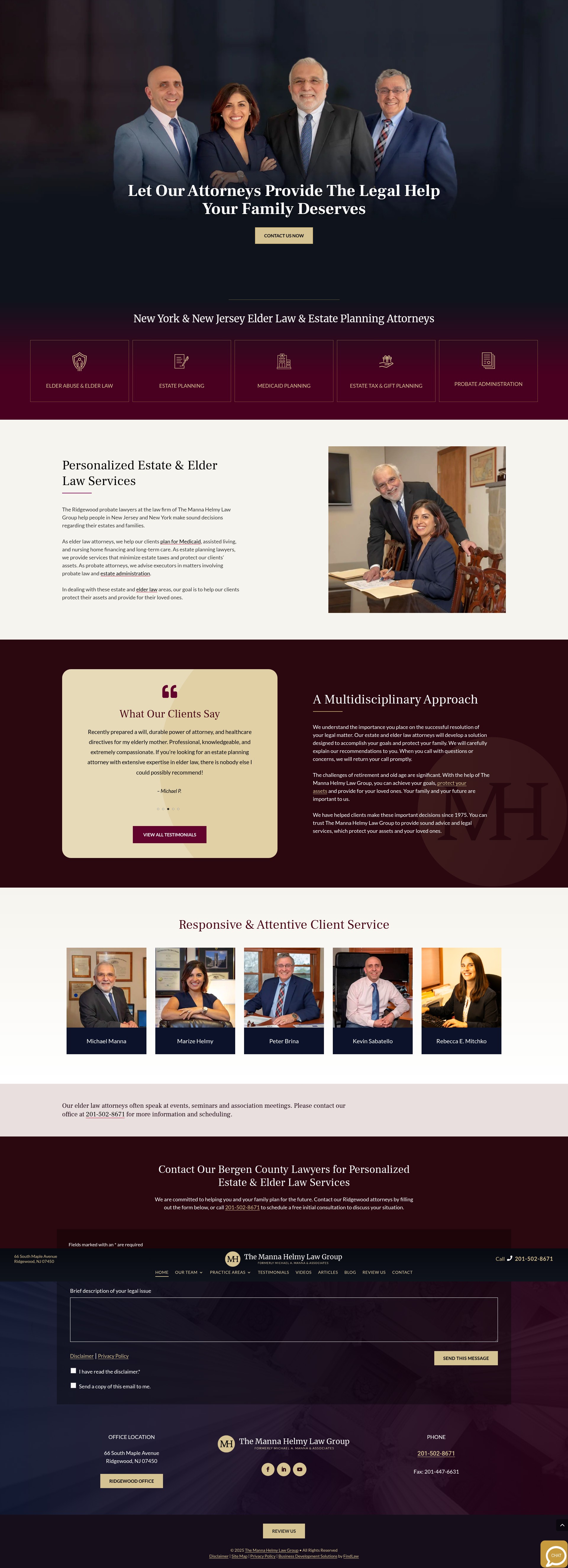 Screenshot of mamannalaw.com