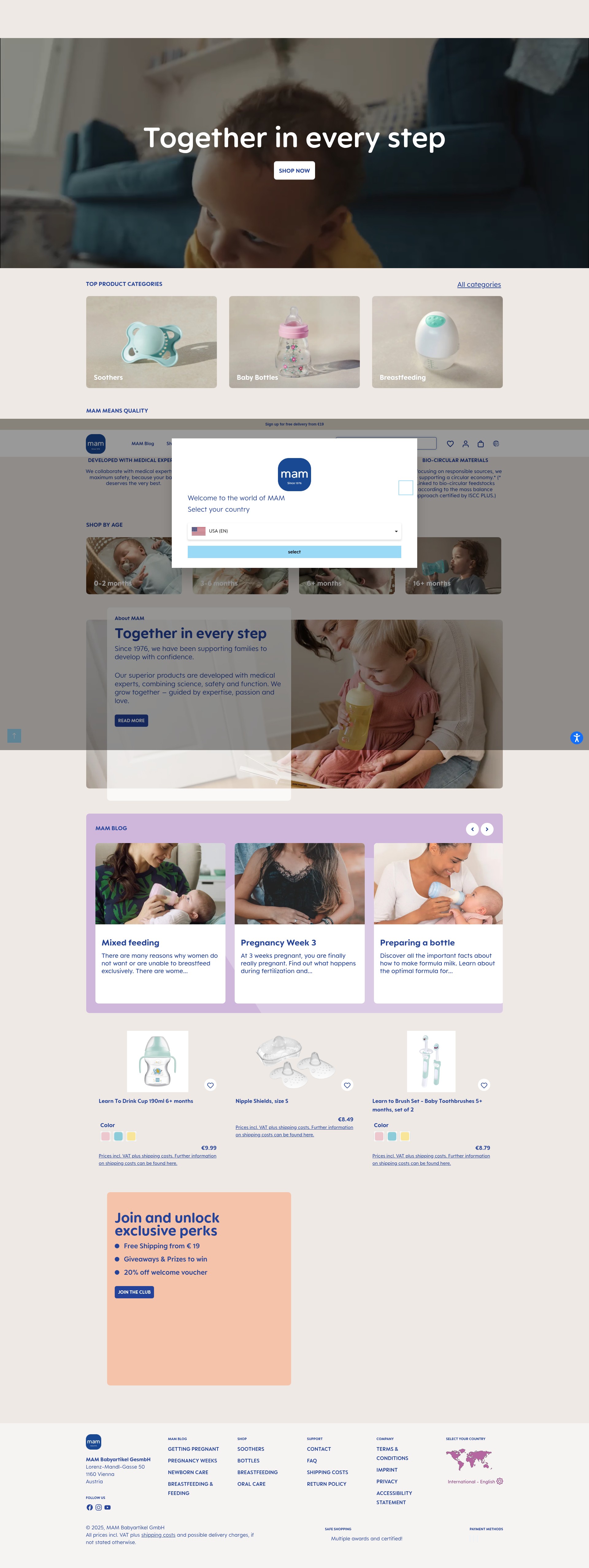 Screenshot of mambaby.com