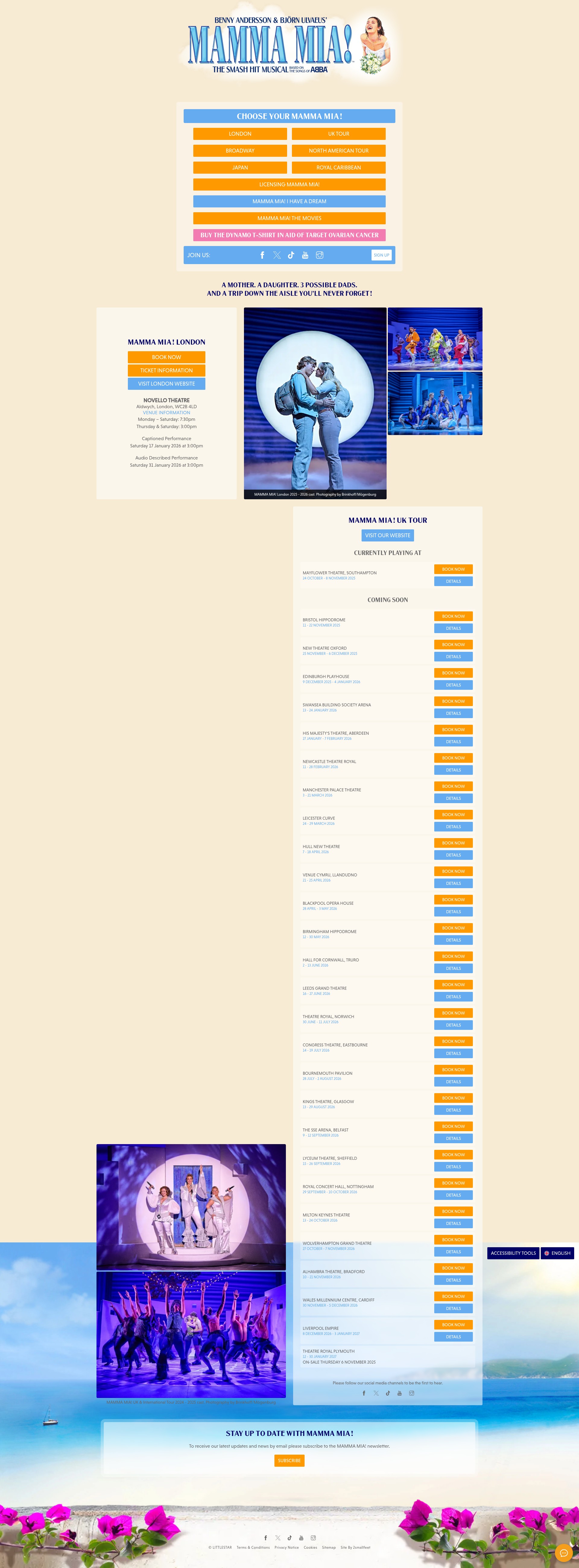 Screenshot of mamma-mia.com