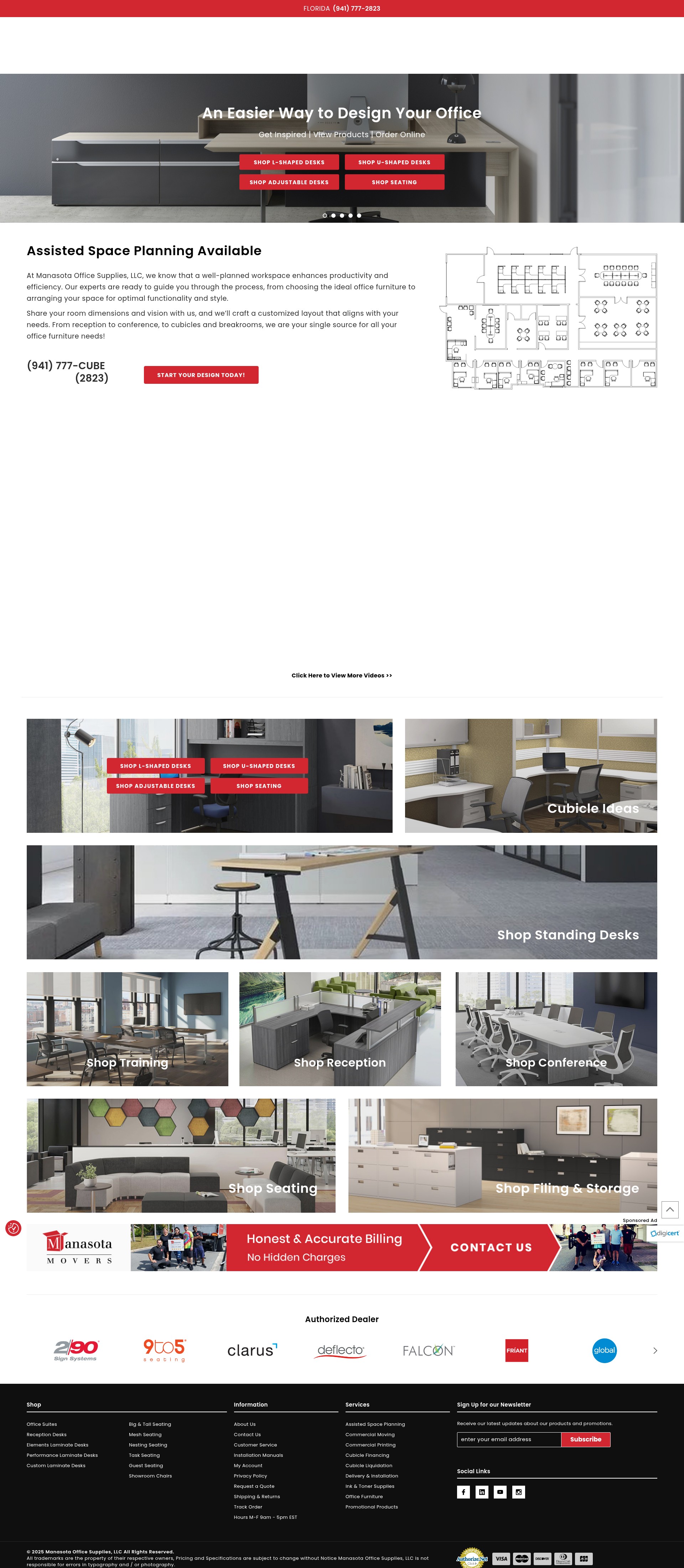 Screenshot of manasotaofficesupplies.com