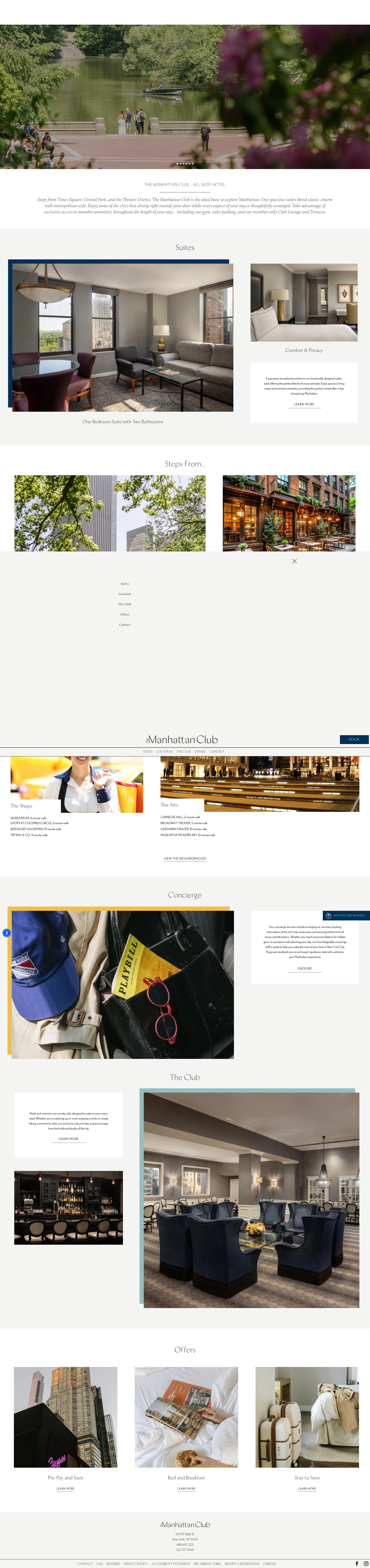 Screenshot of manhattanclub.com