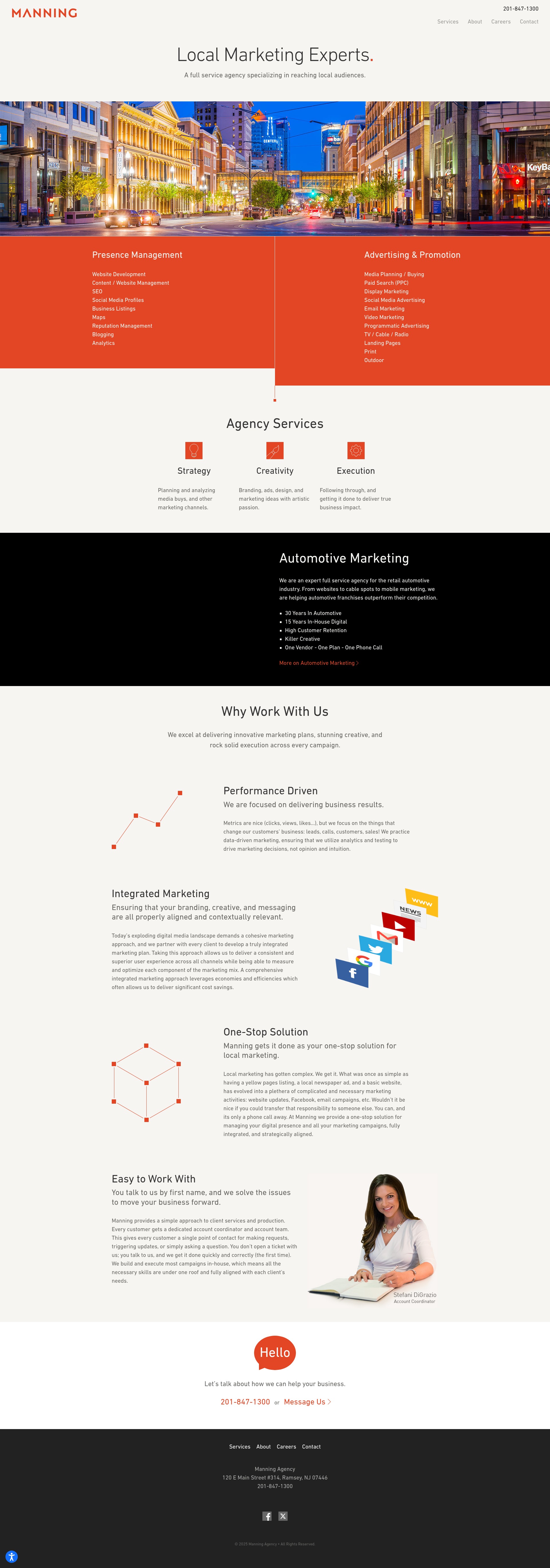 Screenshot of manningagency.com
