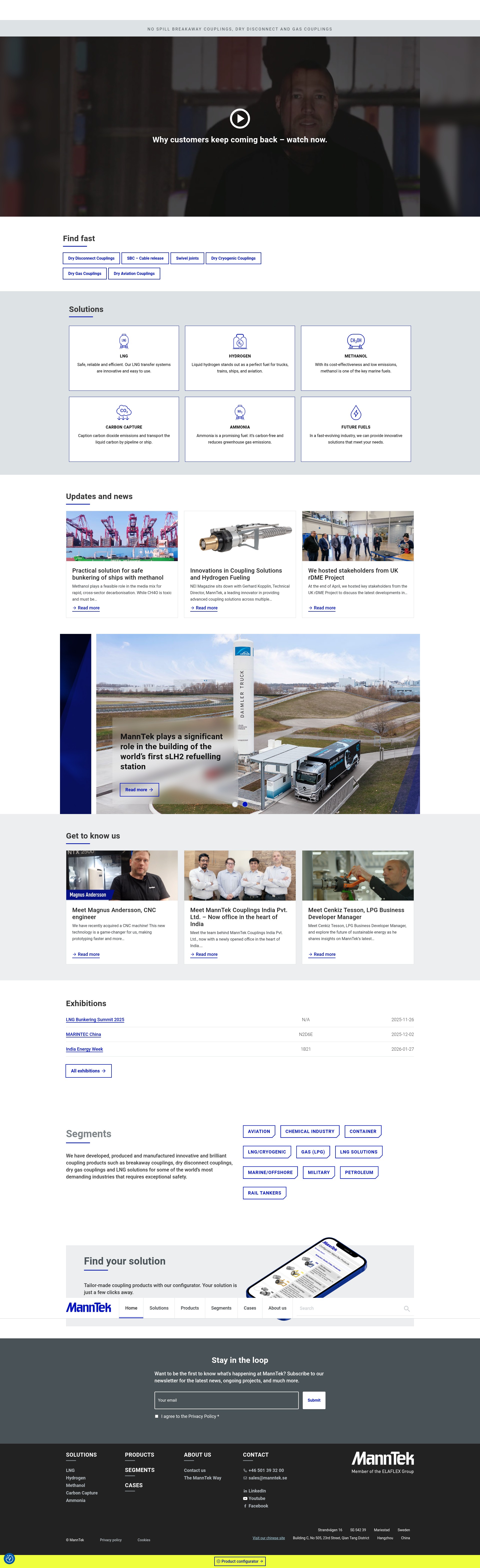 Screenshot of manntek.se