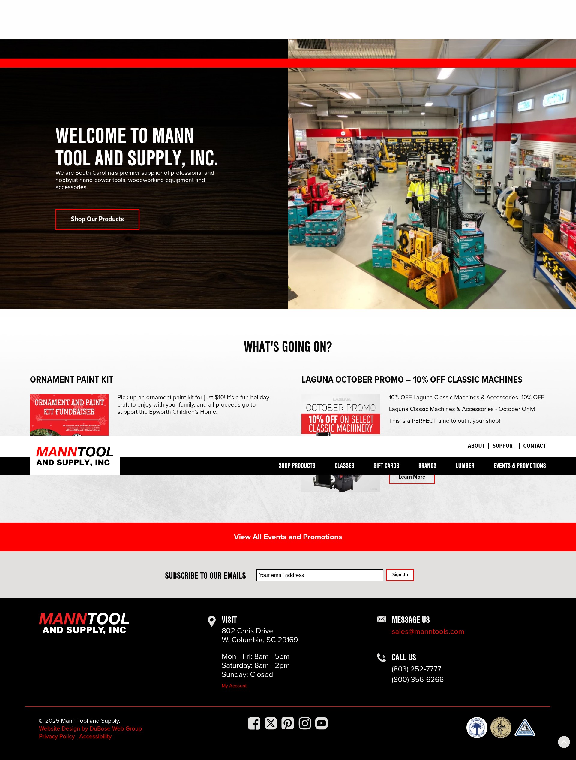 Screenshot of manntools.com