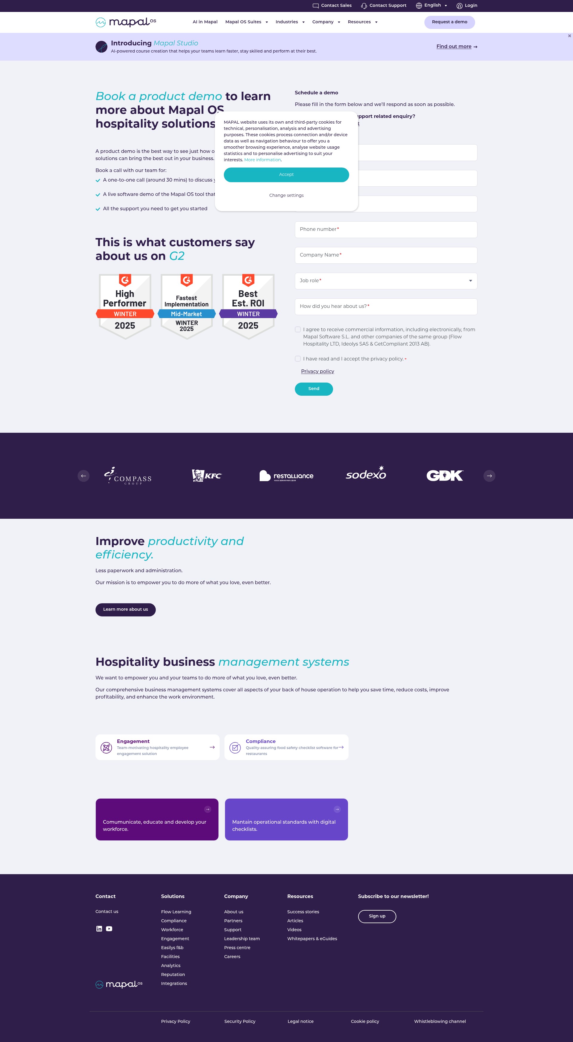 Screenshot of mapal-os.com