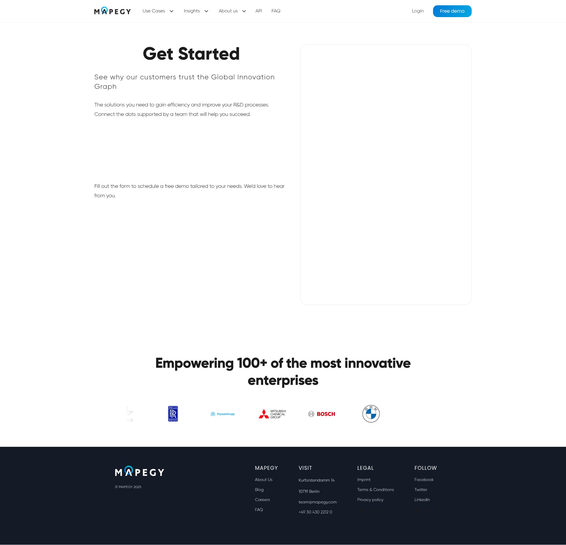 Screenshot of mapegy.com