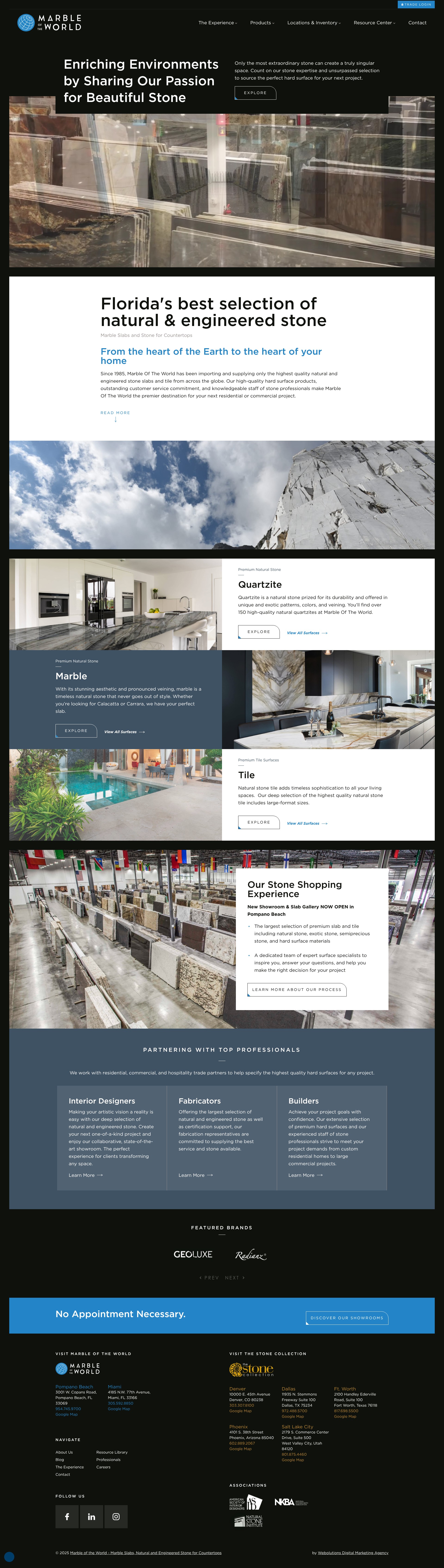 Screenshot of marbleoftheworld.com