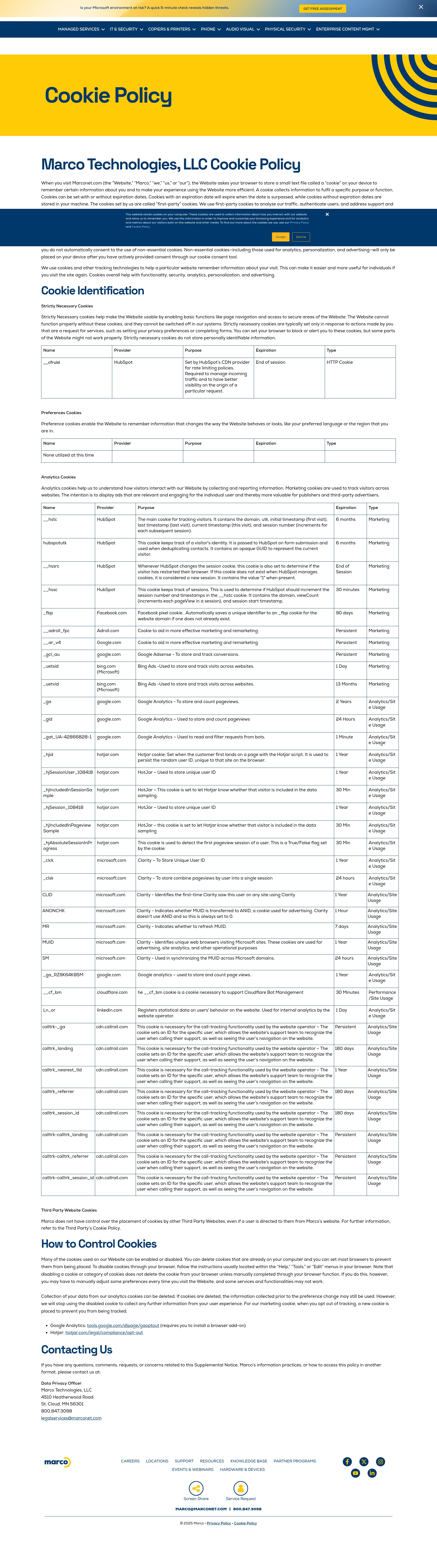 Screenshot of marconet.com