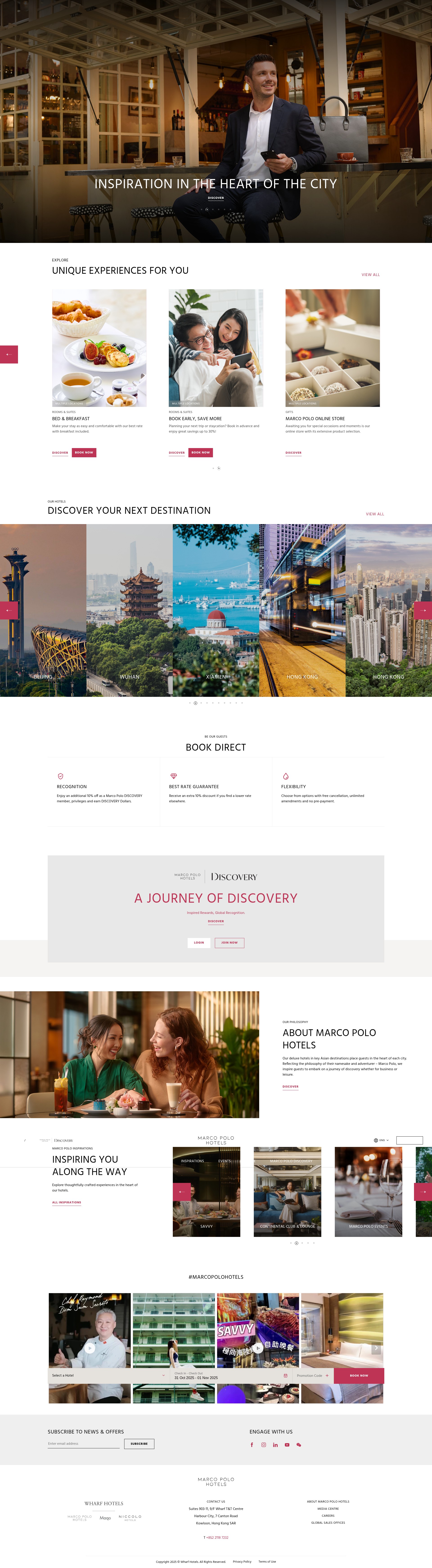 Screenshot of marcopolohotels.com