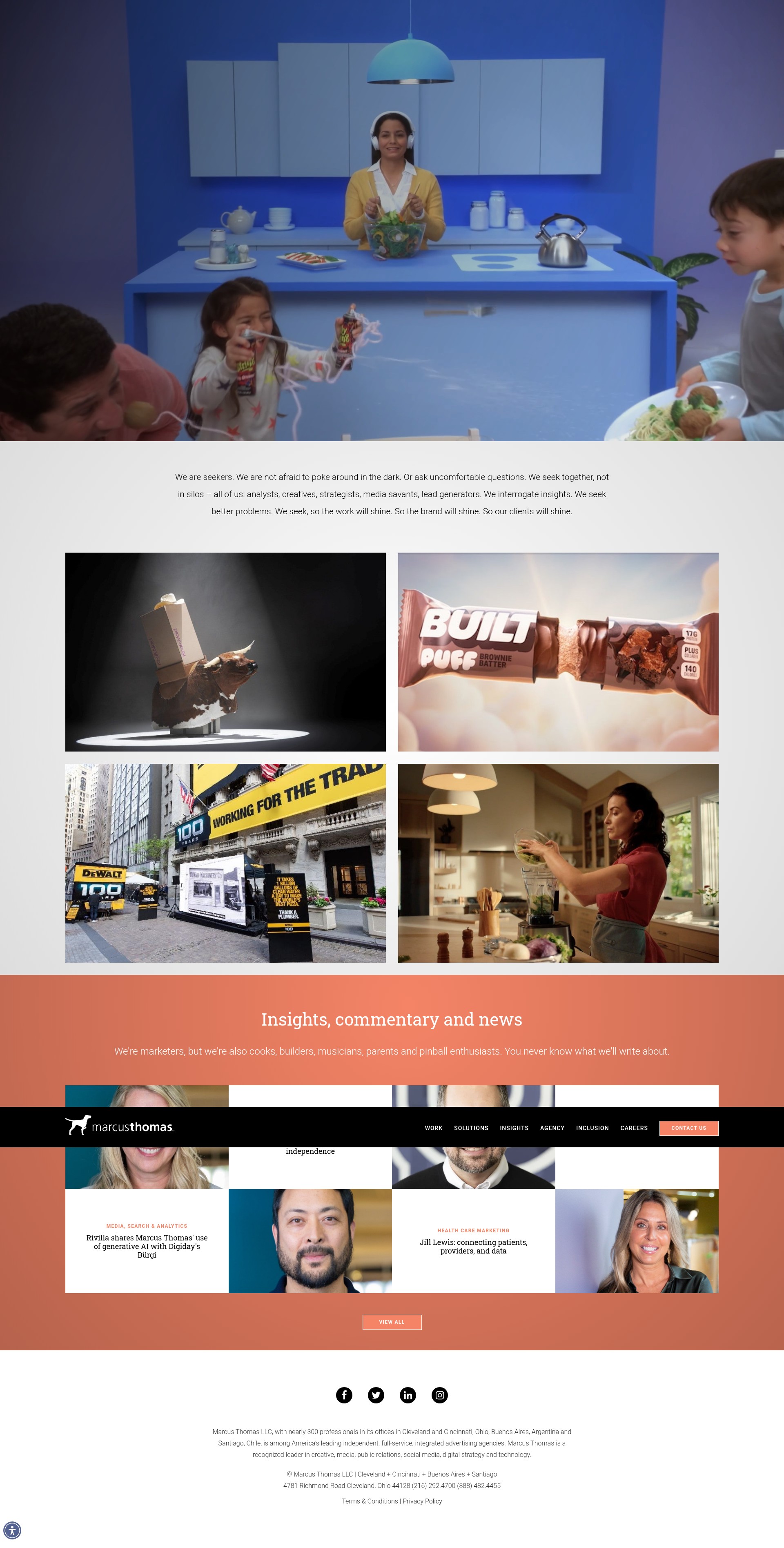 Screenshot of marcusthomasllc.com