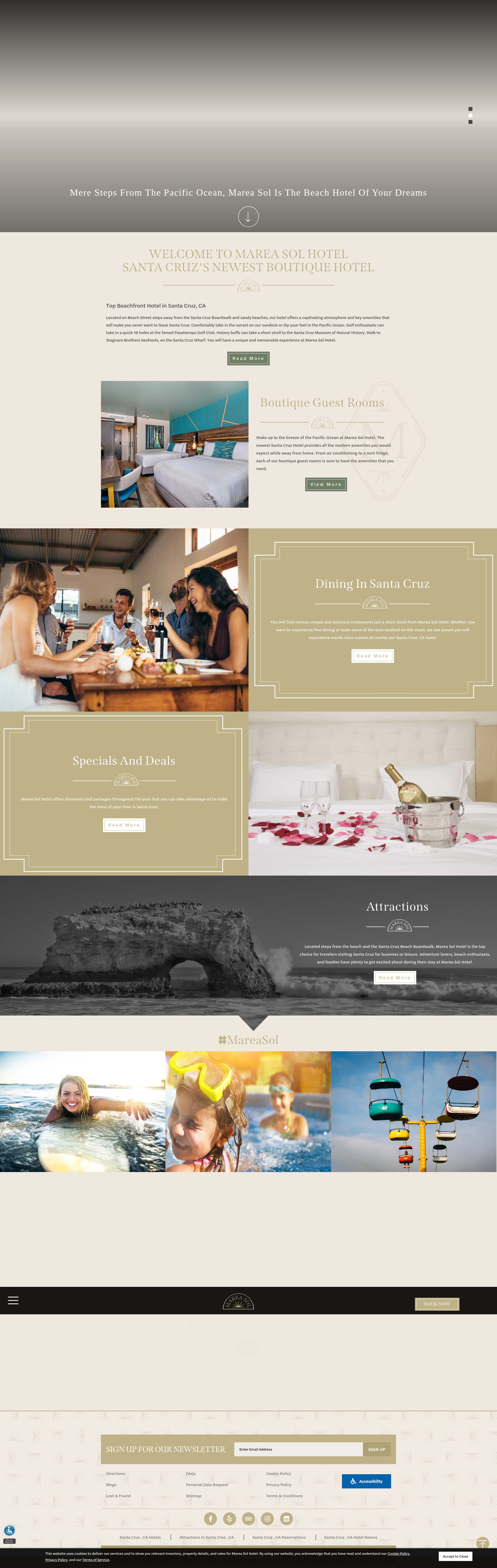 Screenshot of mareasol.com