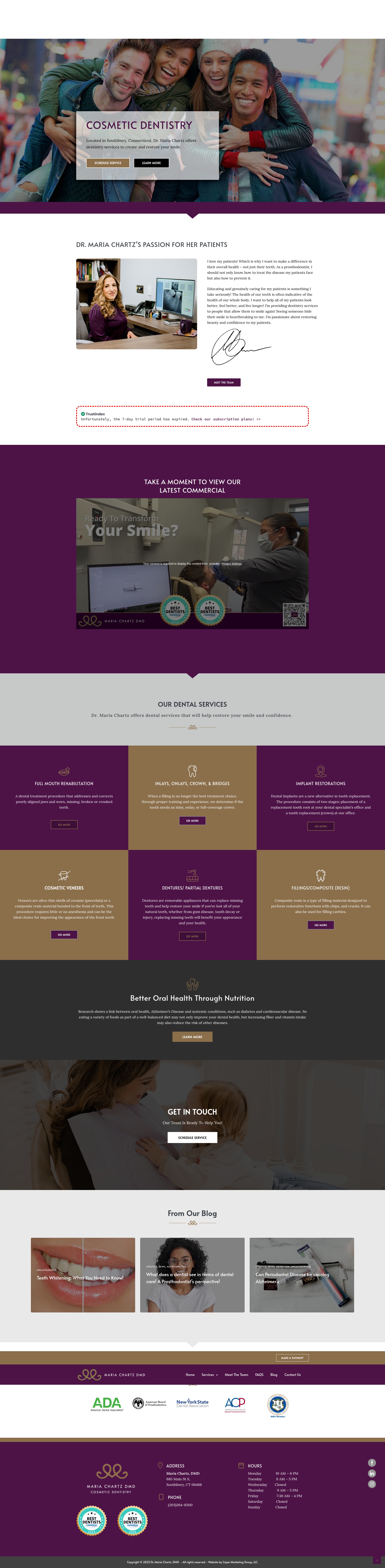 Screenshot of mariachartzdmd.com