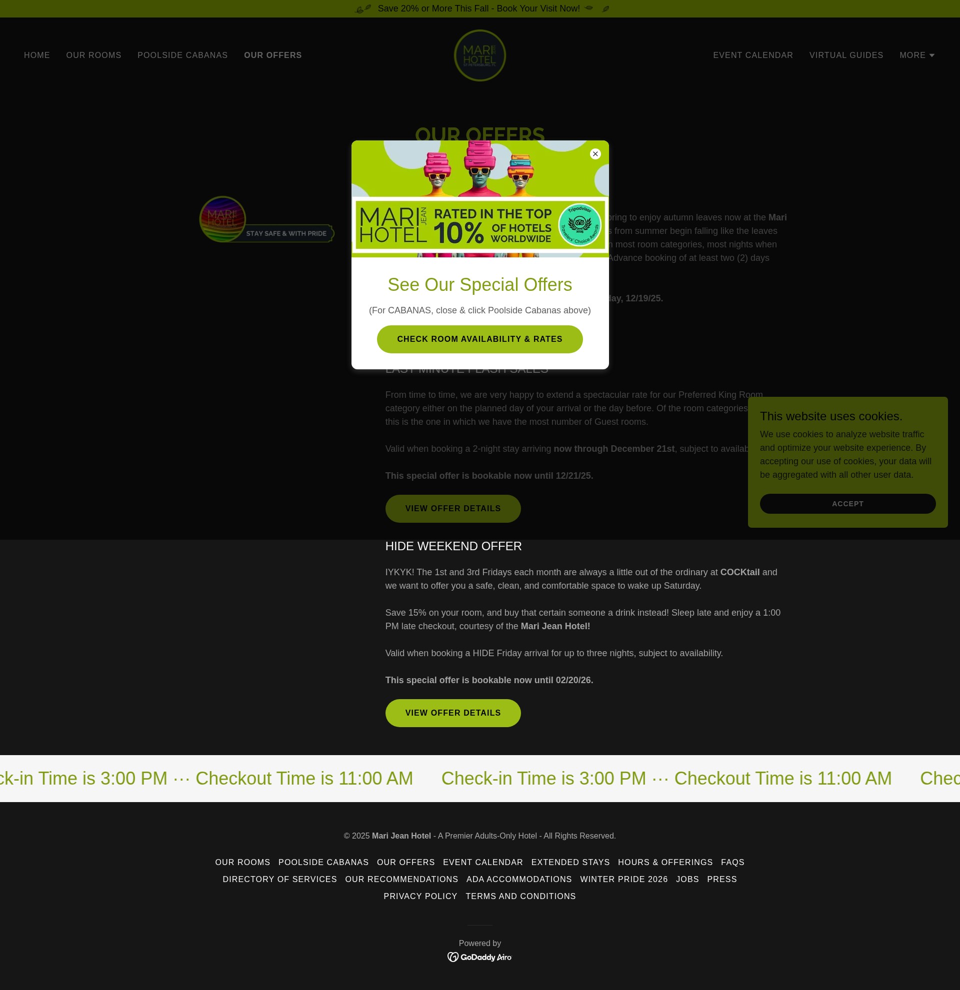 Screenshot of marijeanhotel.com