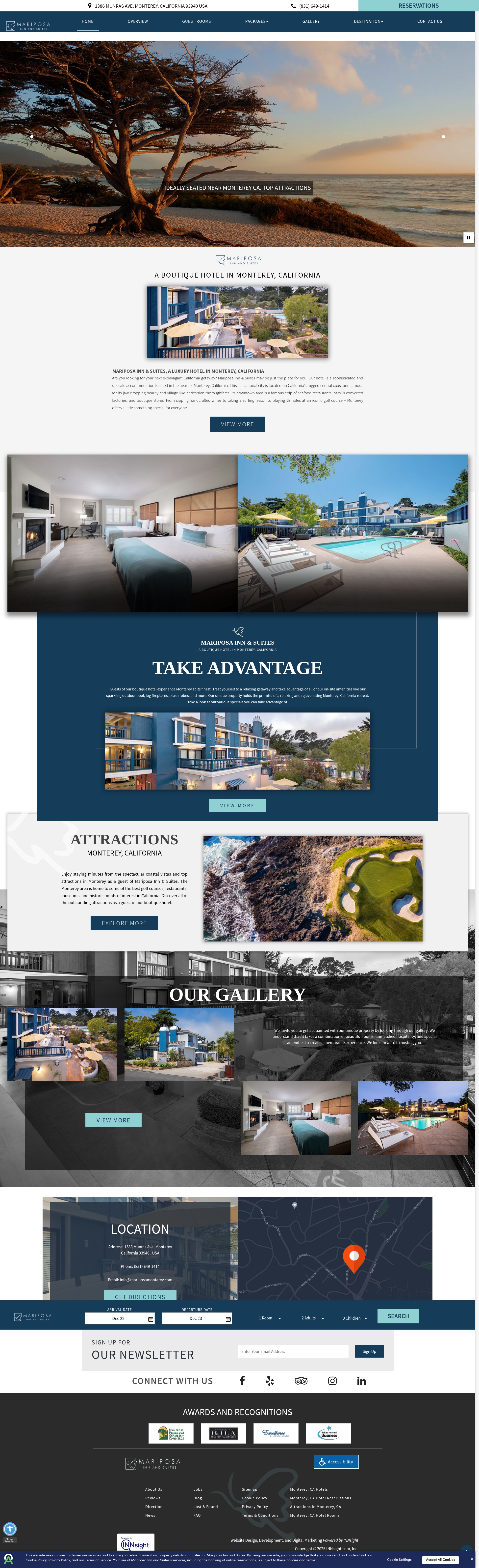 Screenshot of mariposamonterey.com