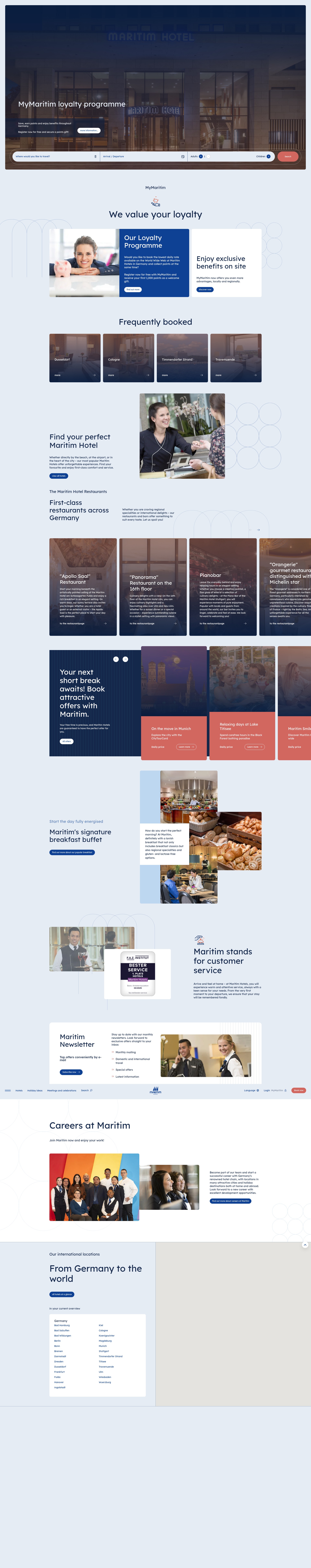 Screenshot of maritim.com