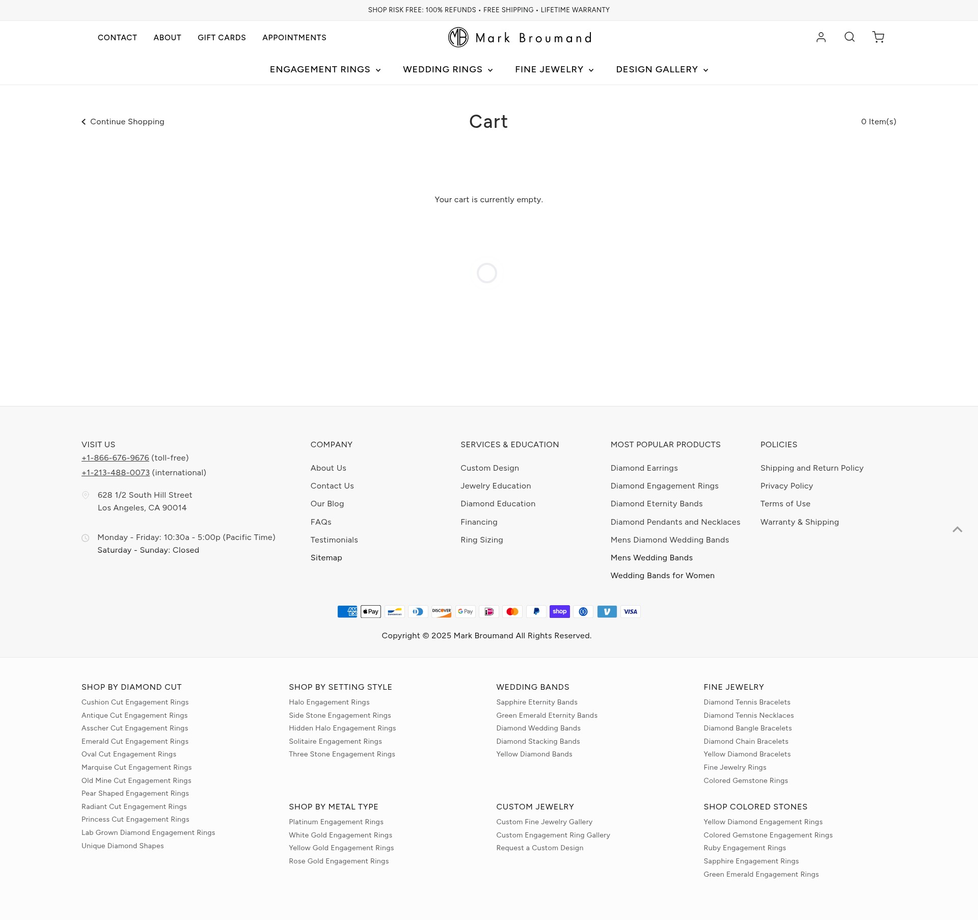 Screenshot of markbroumand.com