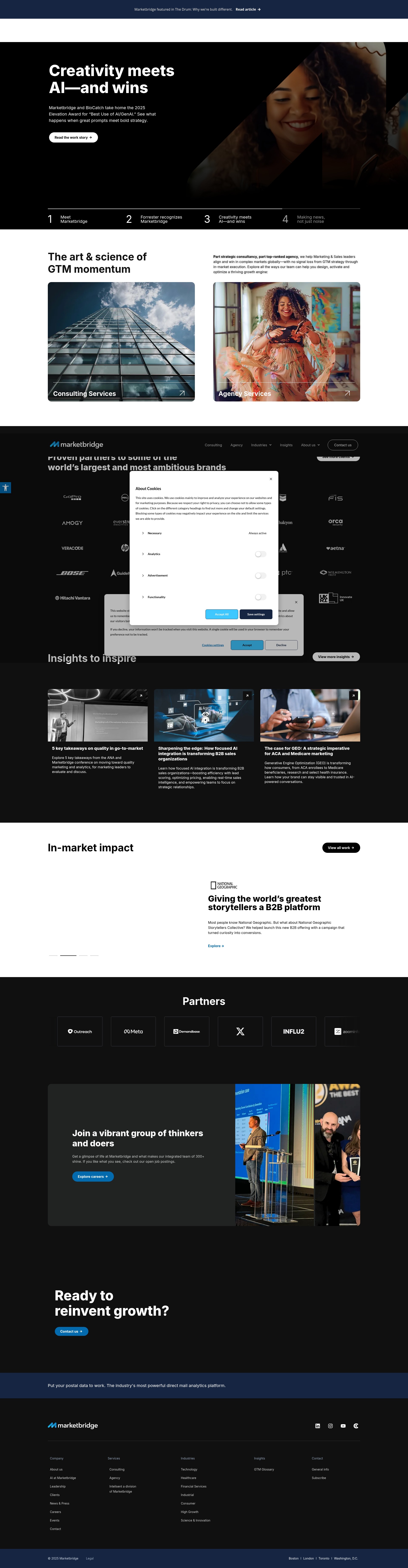 Screenshot of marketbridge.com