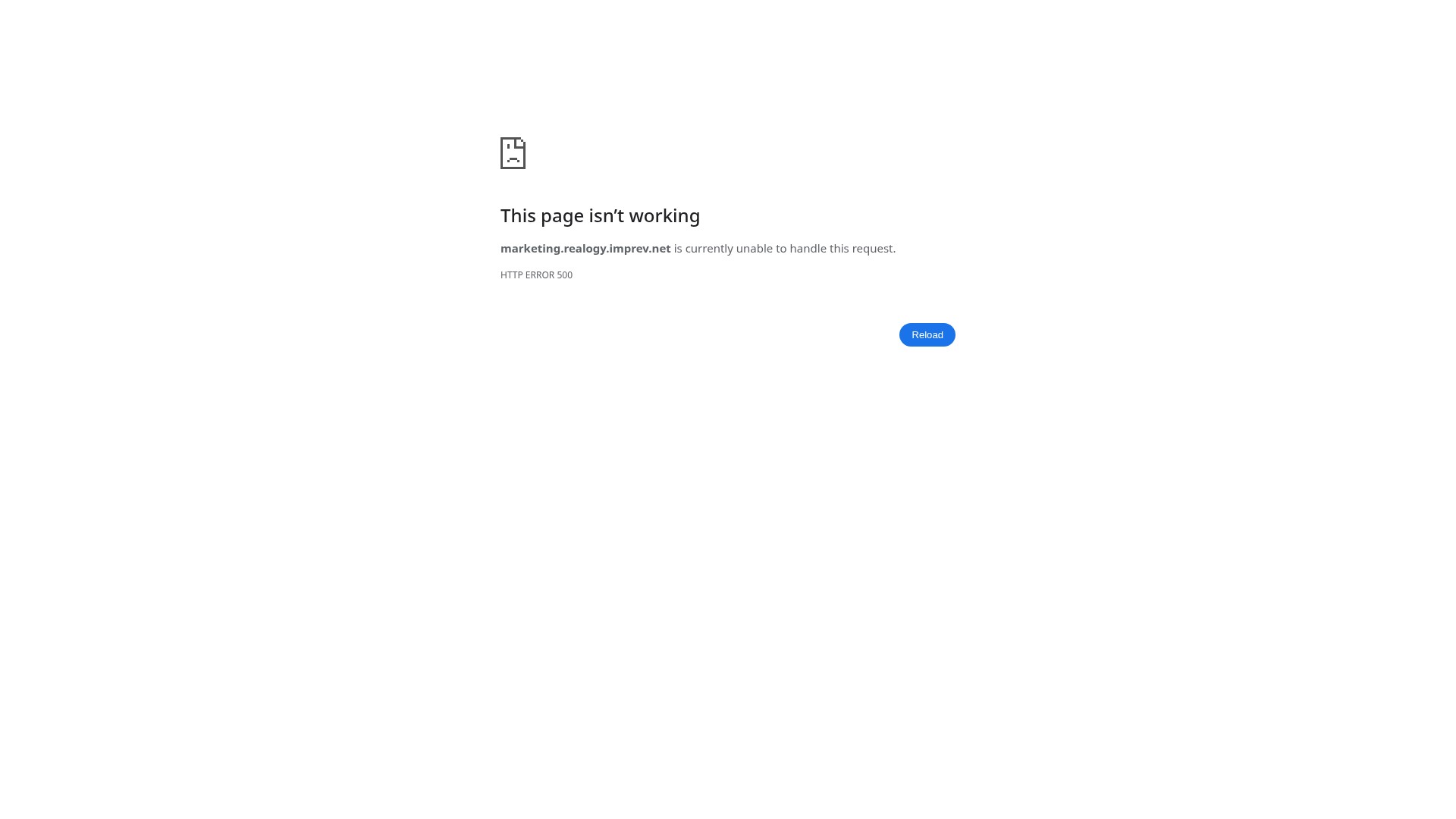 Screenshot of marketing.realogy.imprev.net