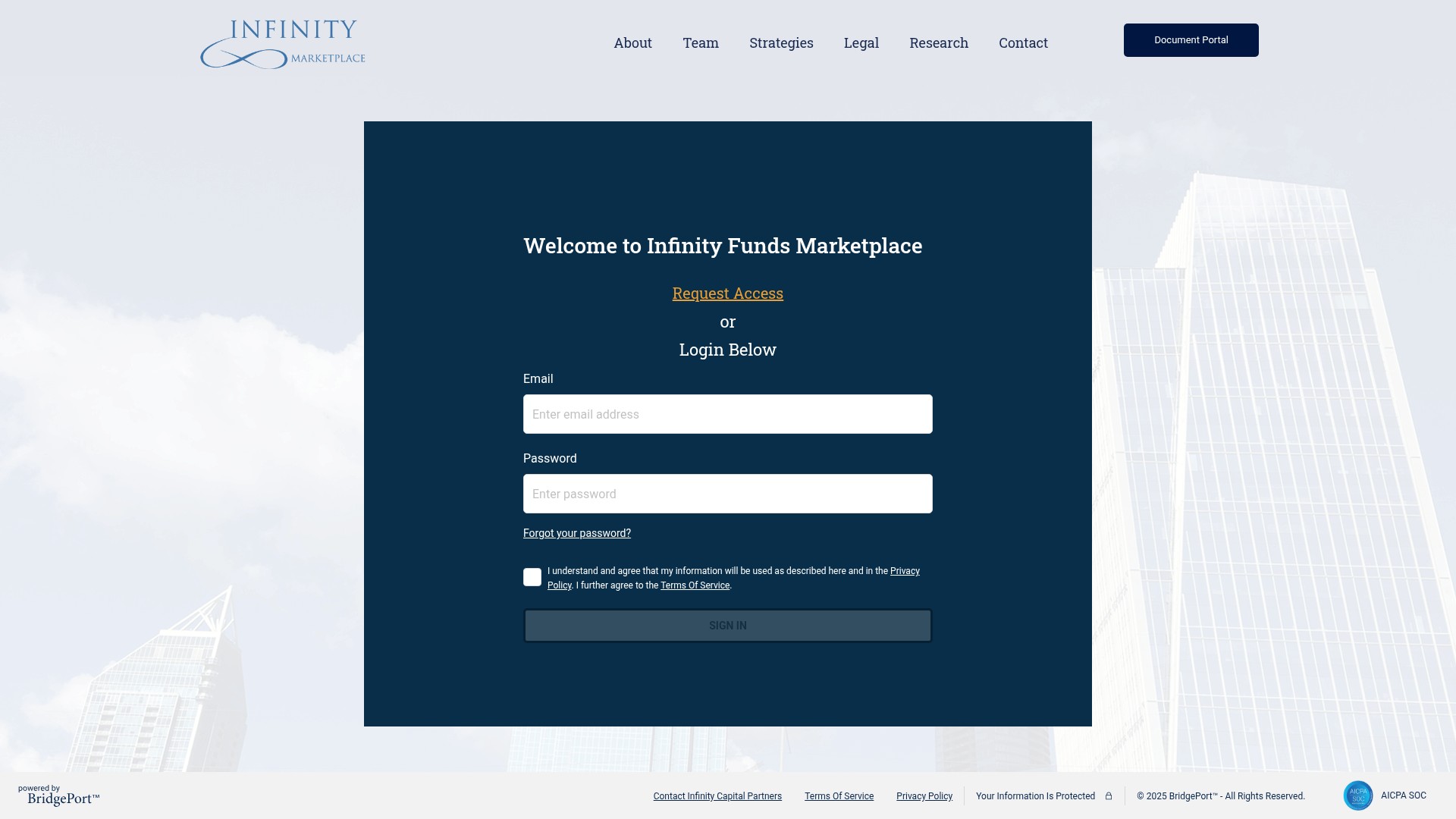 Screenshot of marketplace.infinityfunds.com