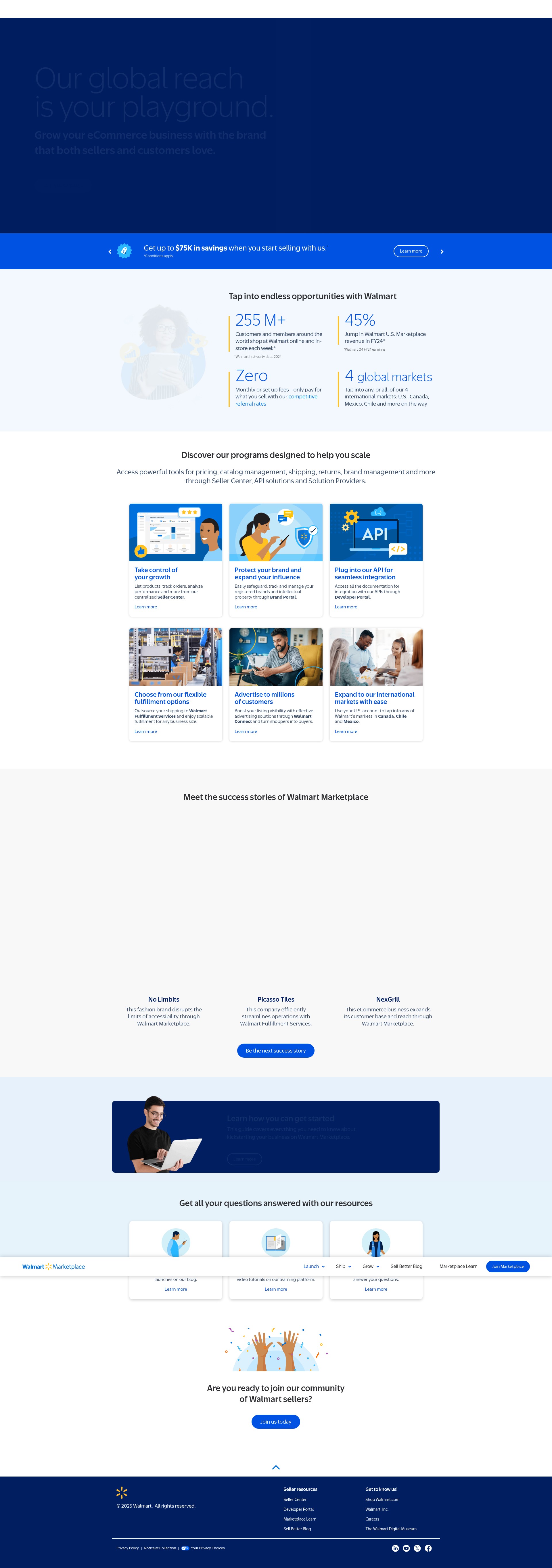 Screenshot of marketplace.walmart.com