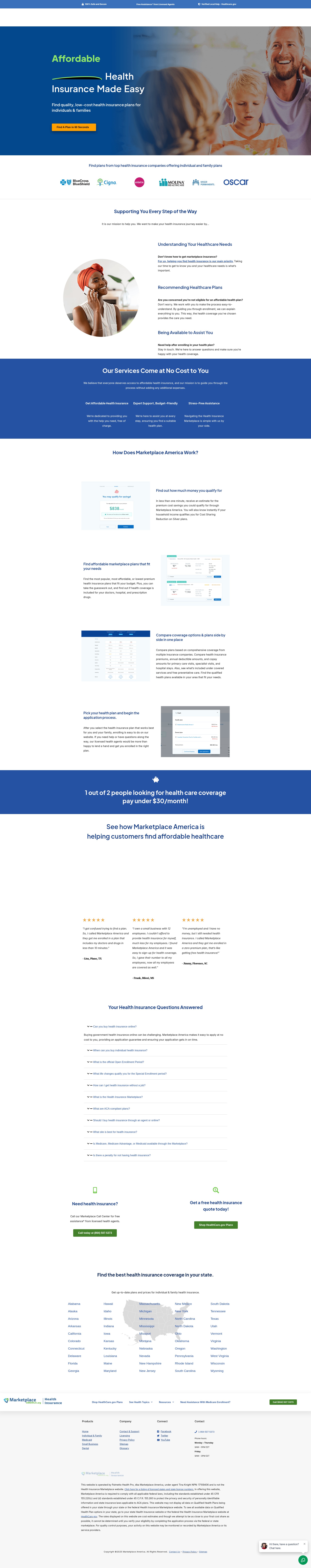 Screenshot of marketplaceamerica.org