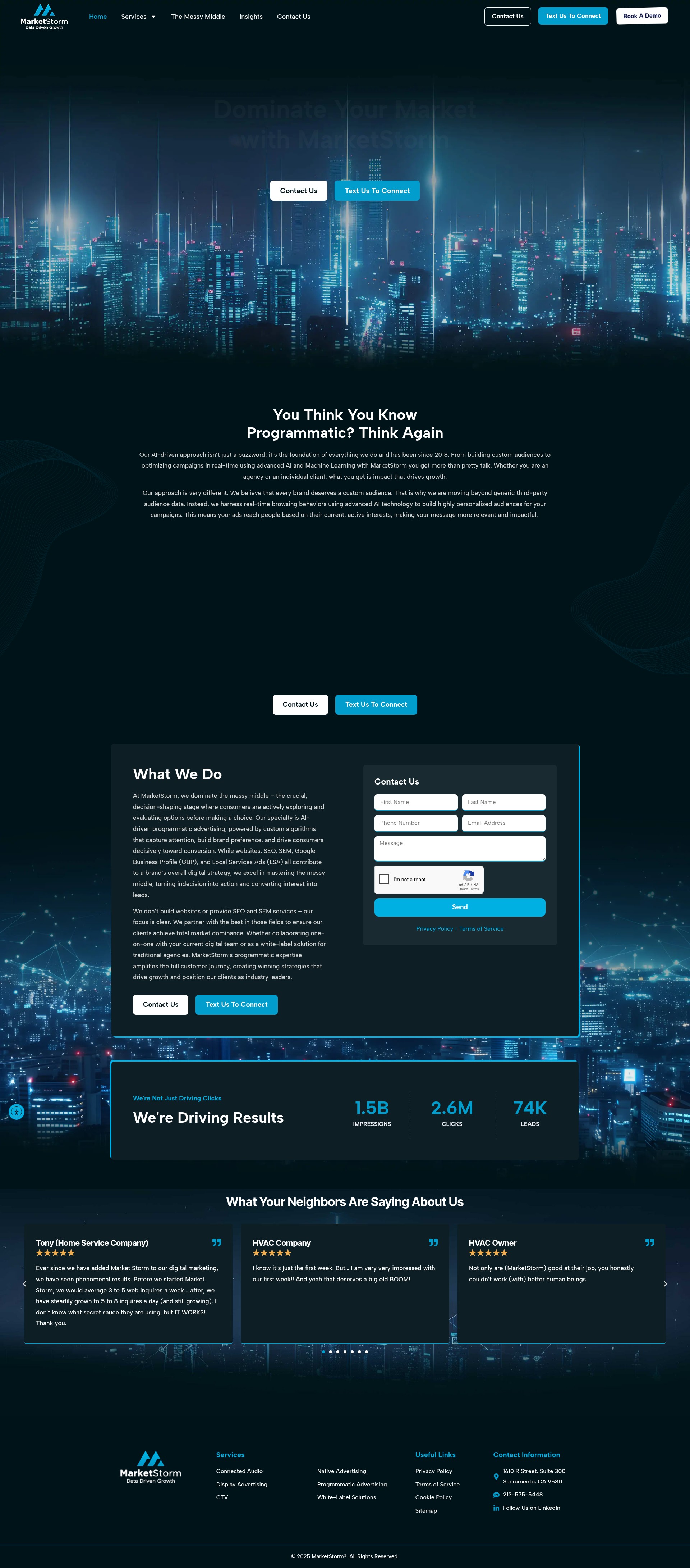 Screenshot of marketstorm.ai