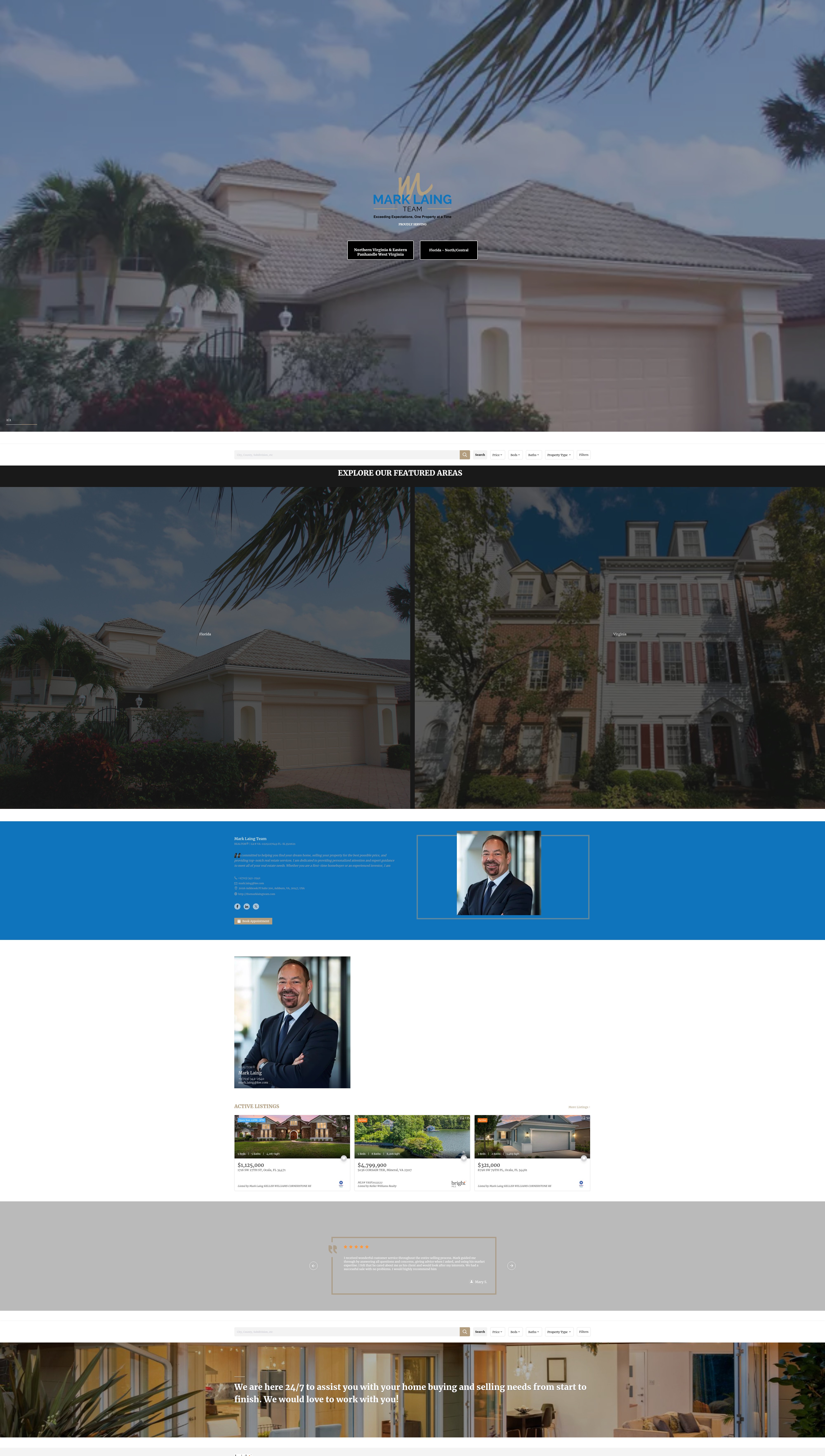 Screenshot of marklaingrealtygroup.com