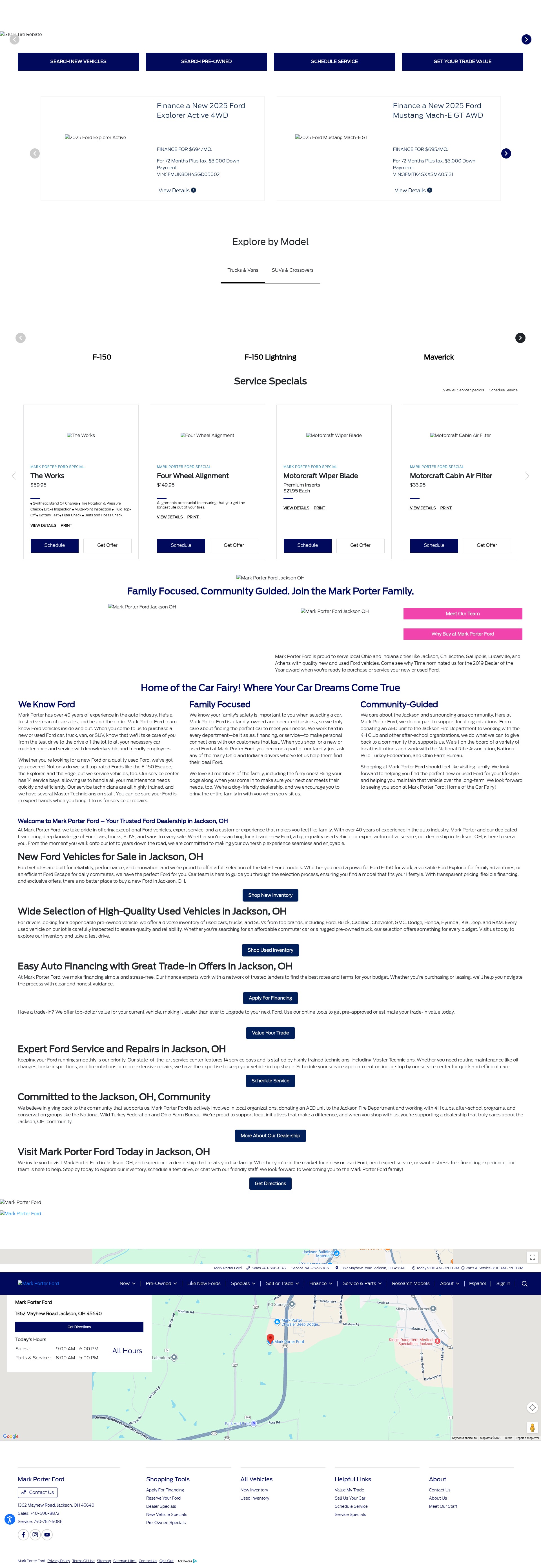 Screenshot of markporterford.com