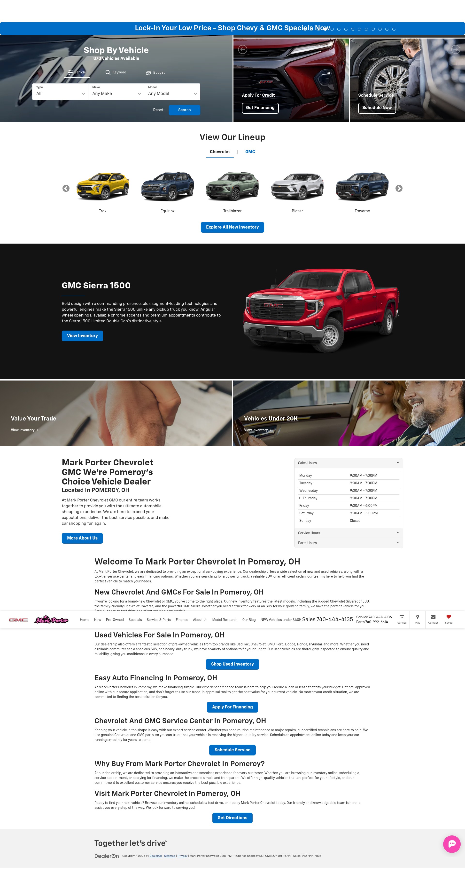 Screenshot of markportergm.com