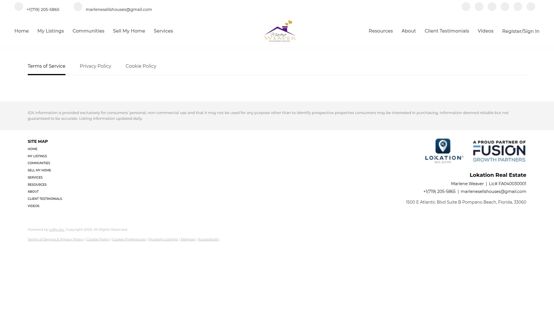 Screenshot of marlenesellsrealestate.com
