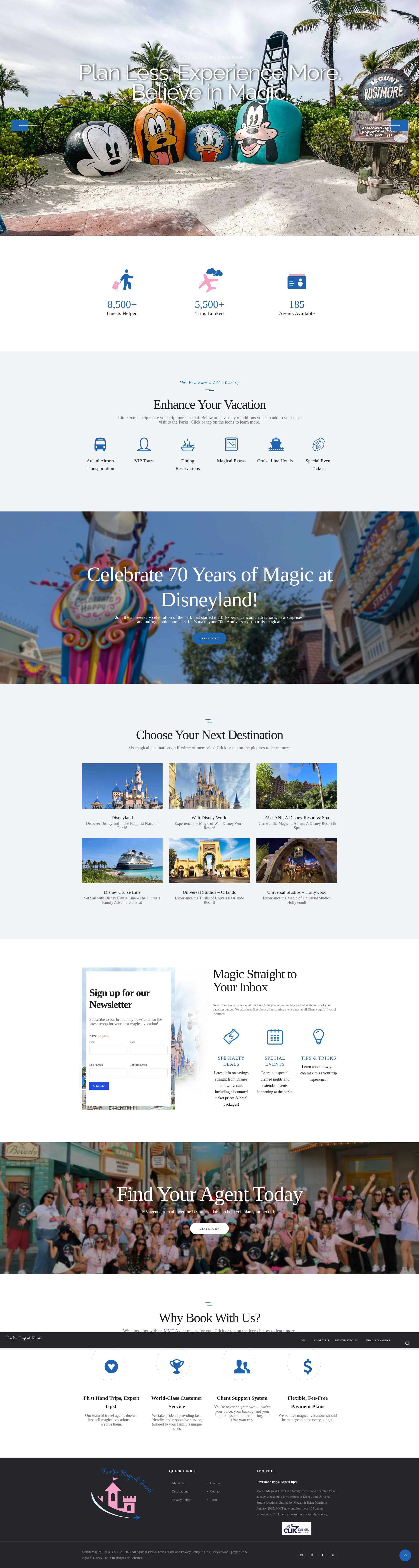 Screenshot of martinmagicaltravels.com