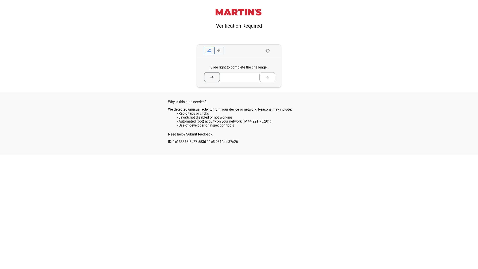 Screenshot of martinsfoods.com