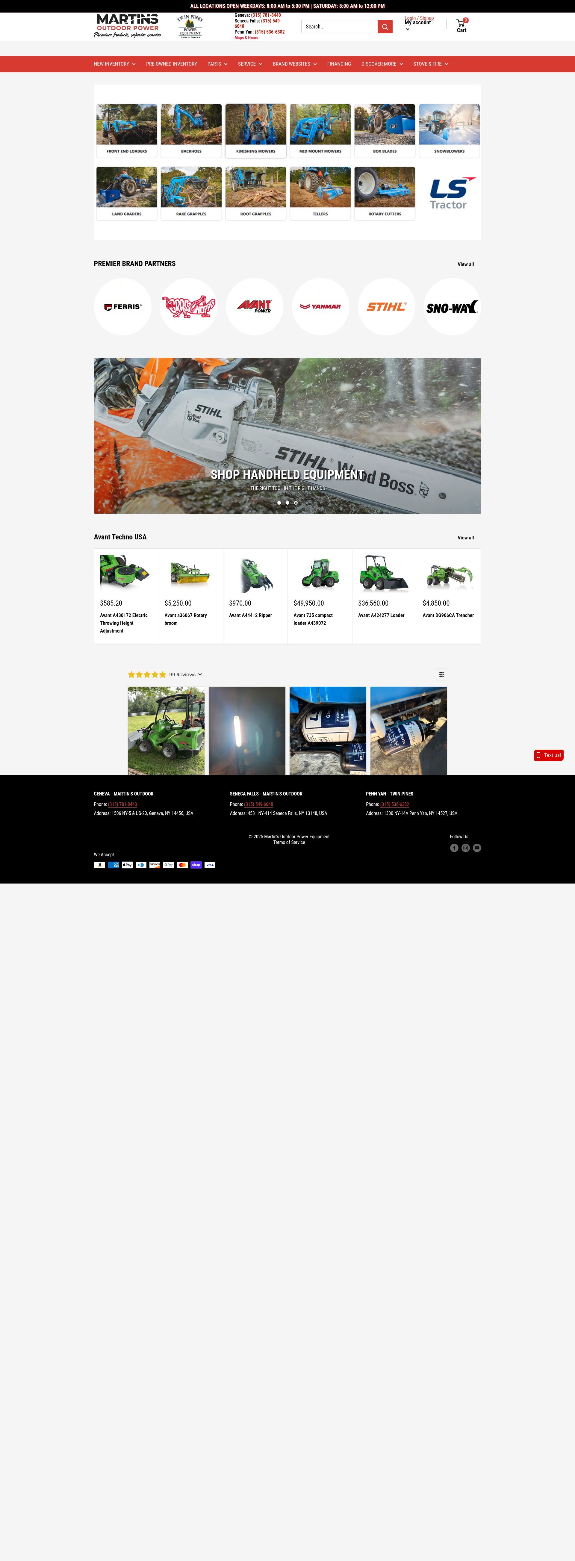 Screenshot of martinsoutdoor.com
