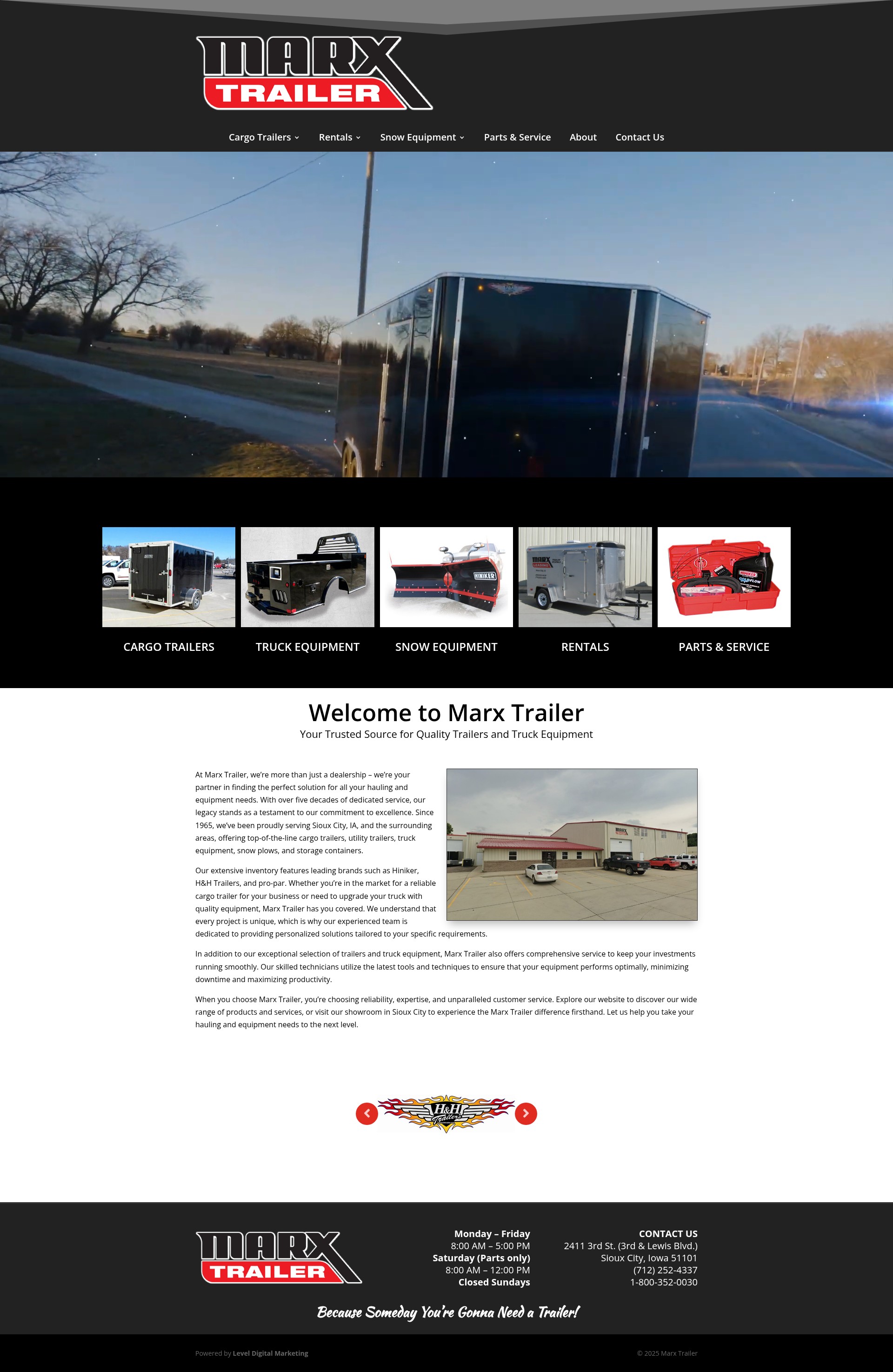 Screenshot of marxtrailer.com