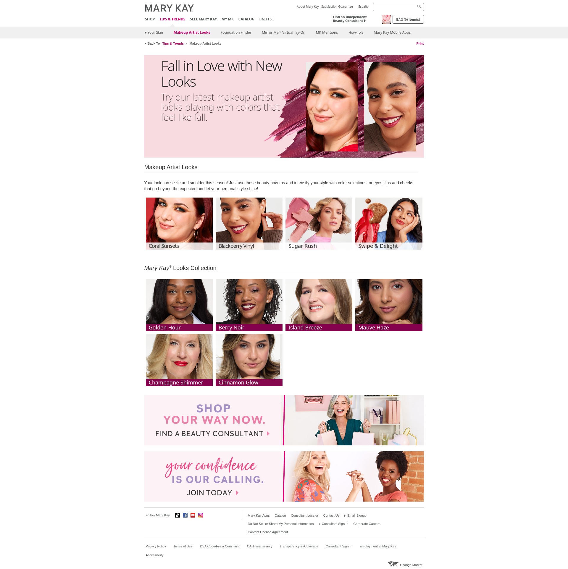 Screenshot of marykay.com