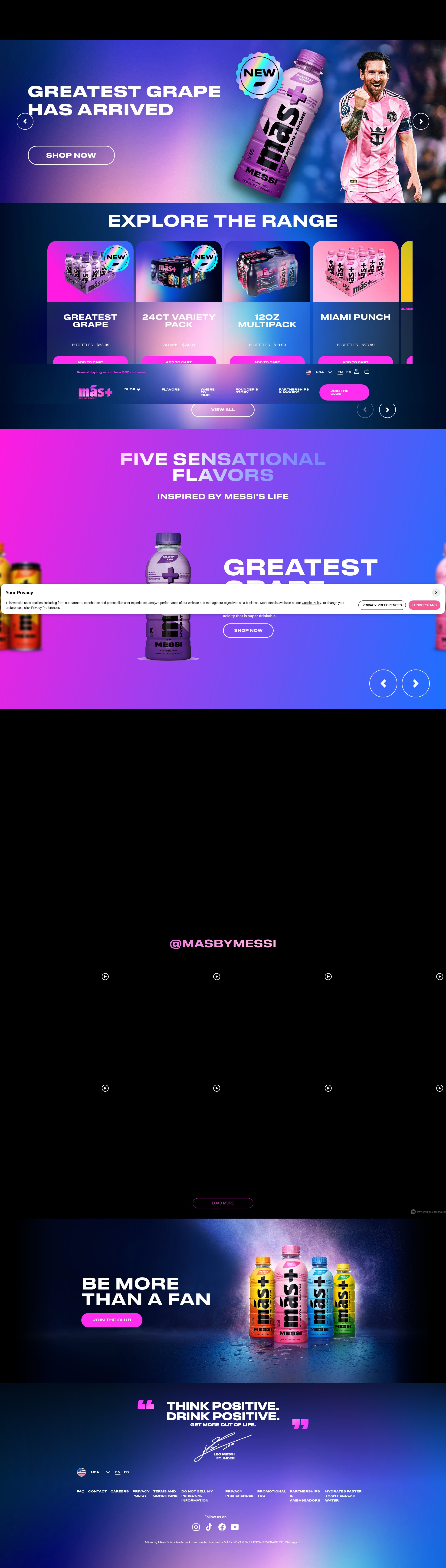 Screenshot of masbymessi.com