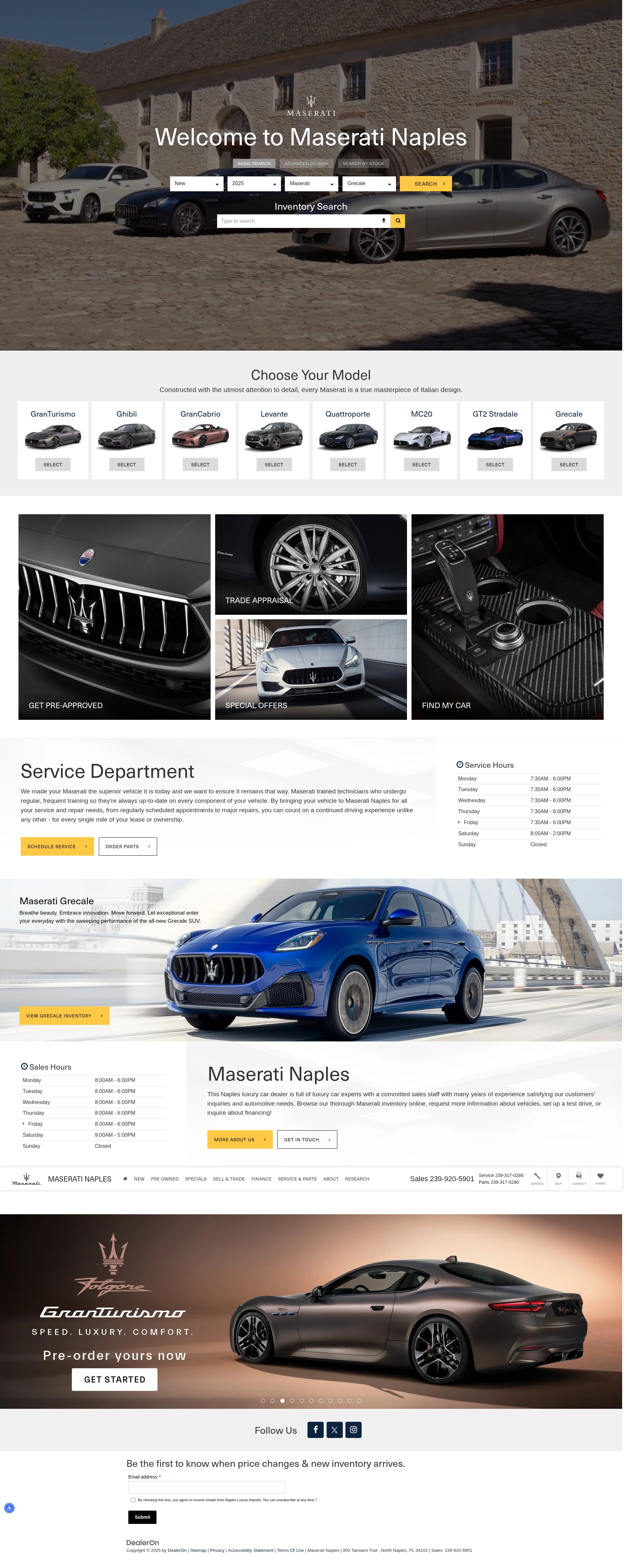 Screenshot of maseratinaples.com