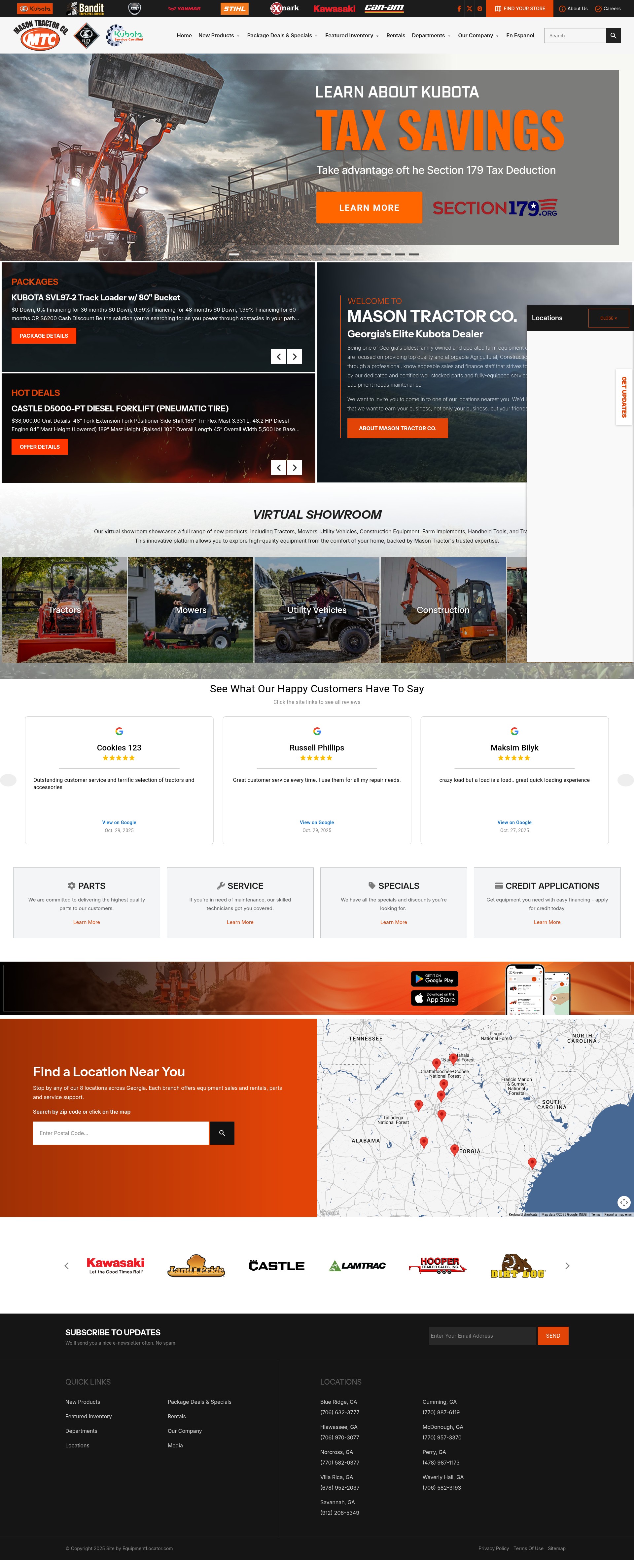 Screenshot of masontractor.com