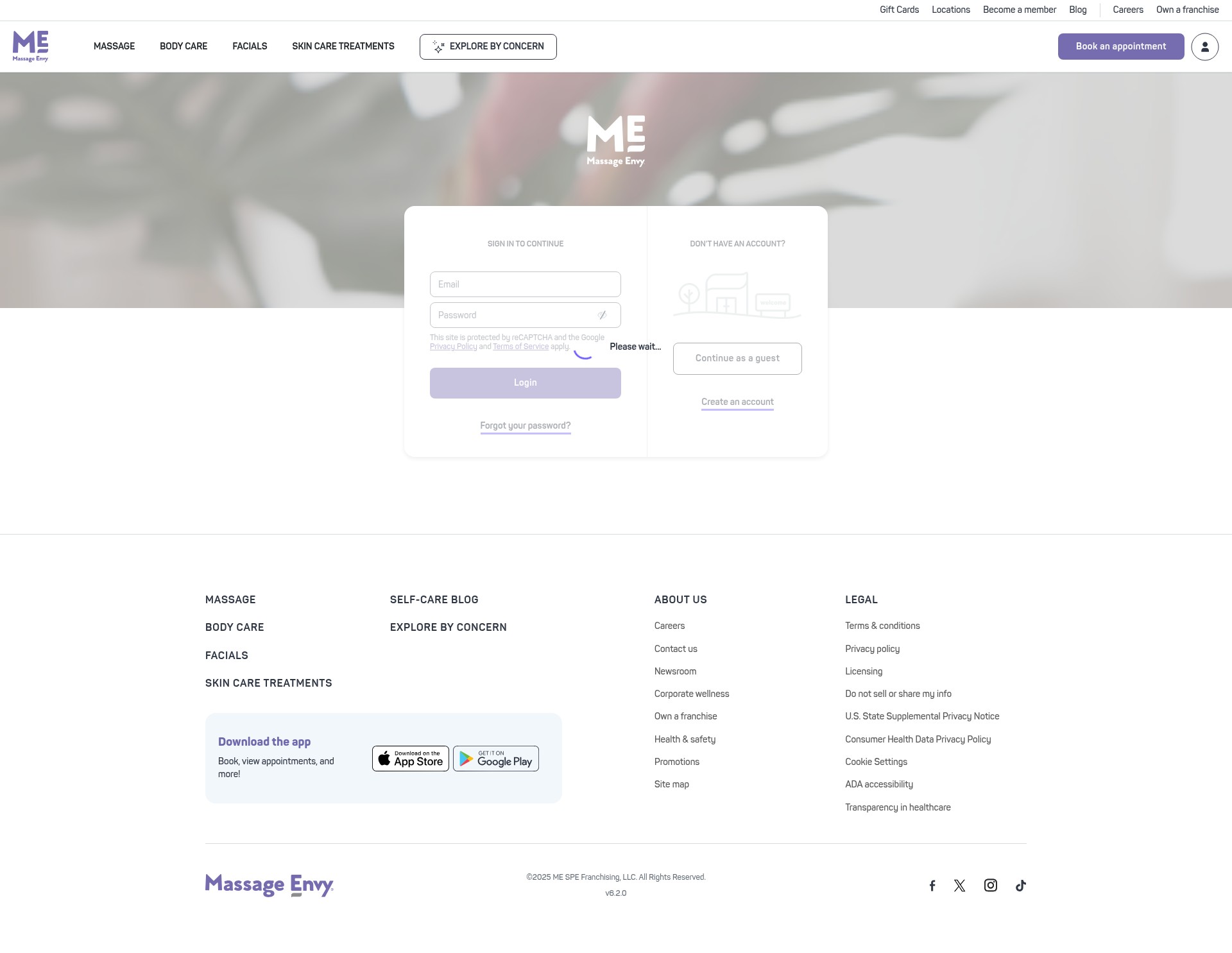 Screenshot of massageenvy.com