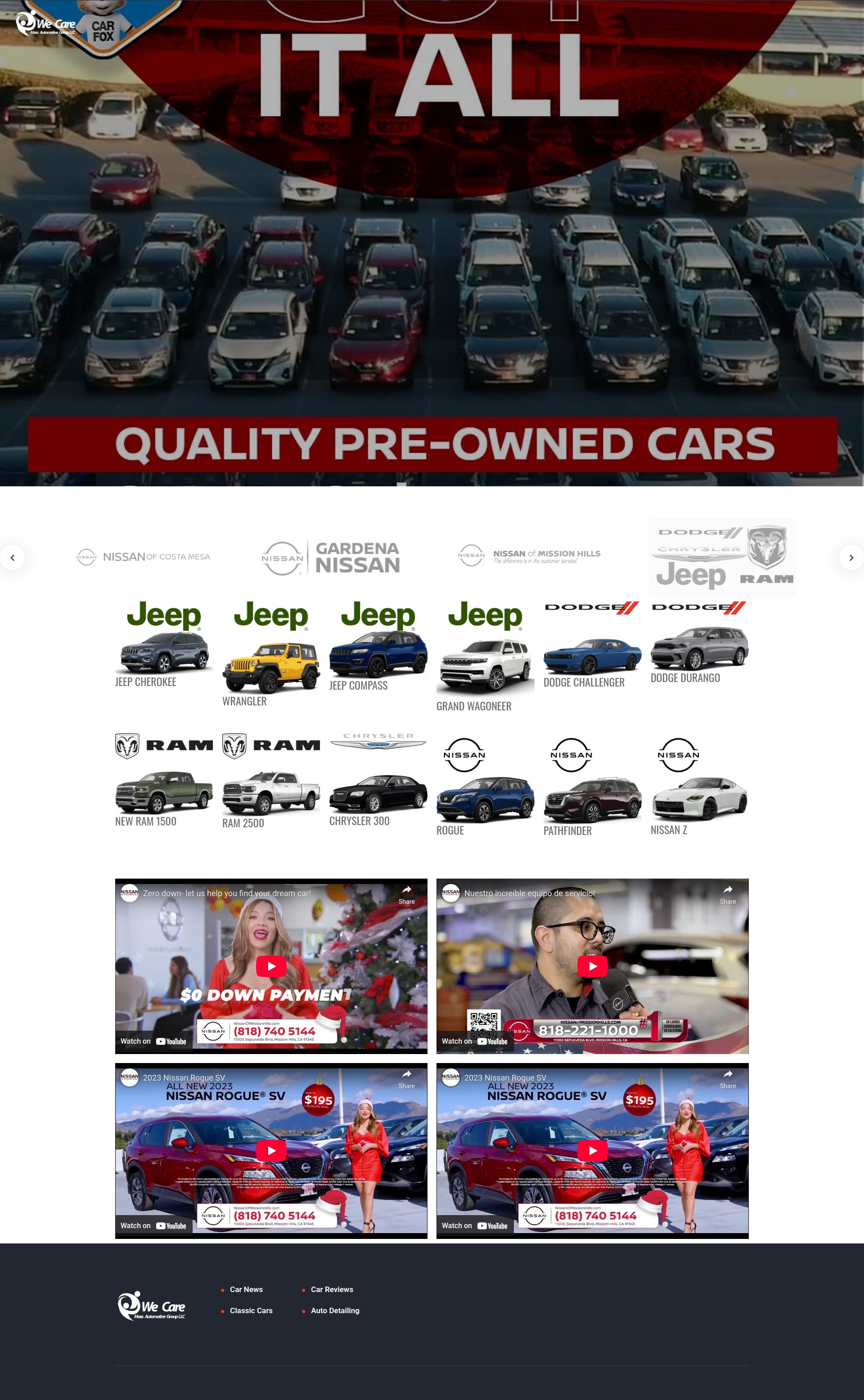 Screenshot of massautogroup.com