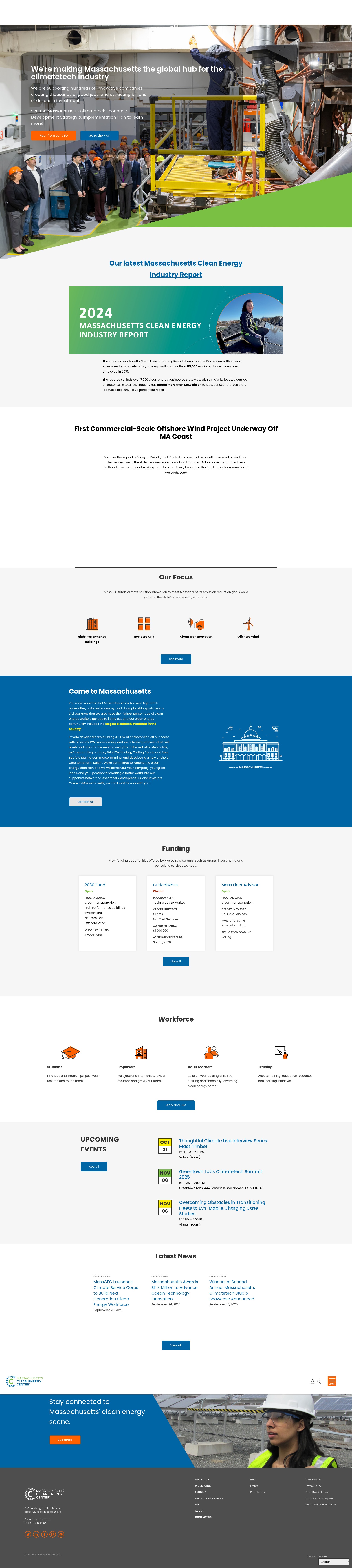 Screenshot of masscec.com