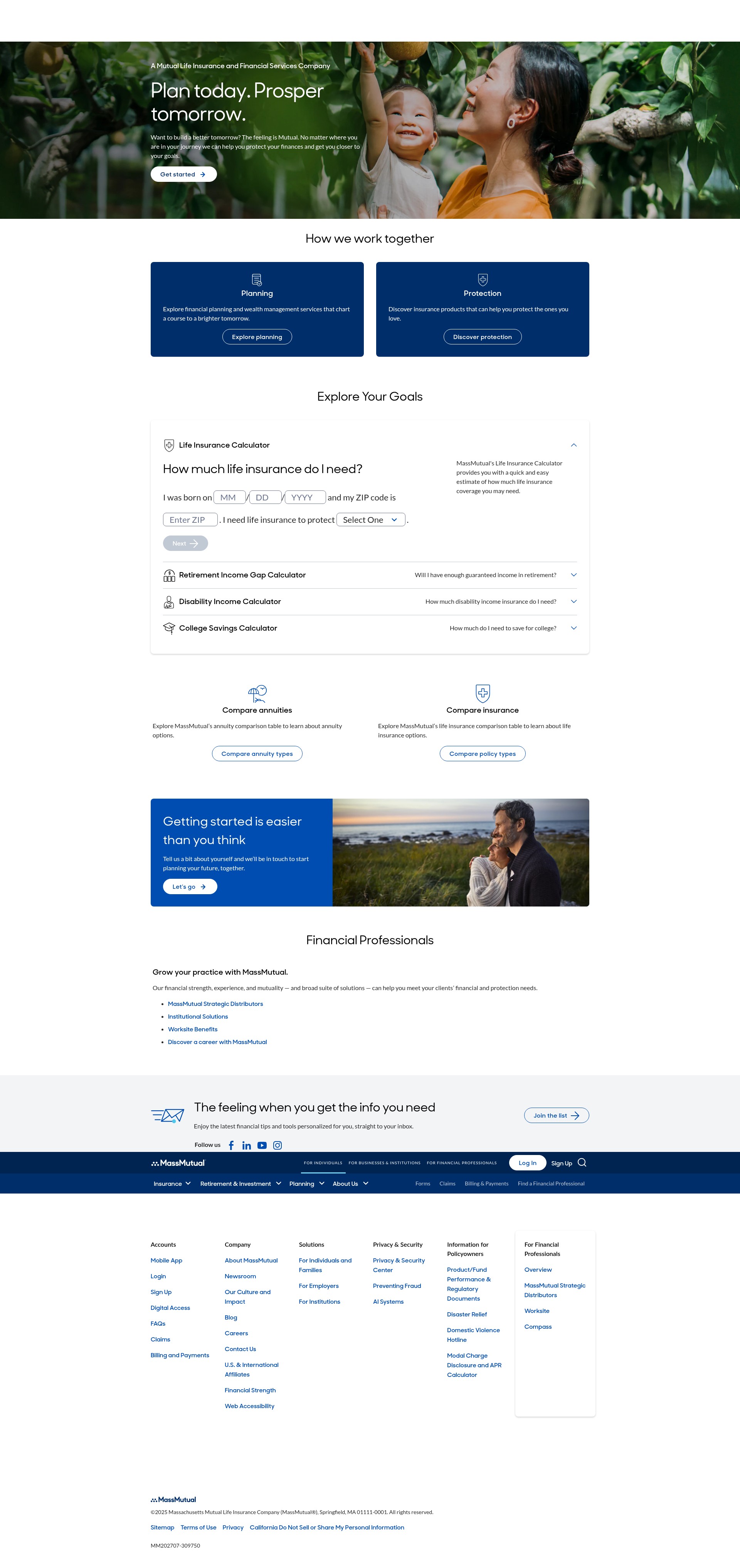 Screenshot of massmutual.com