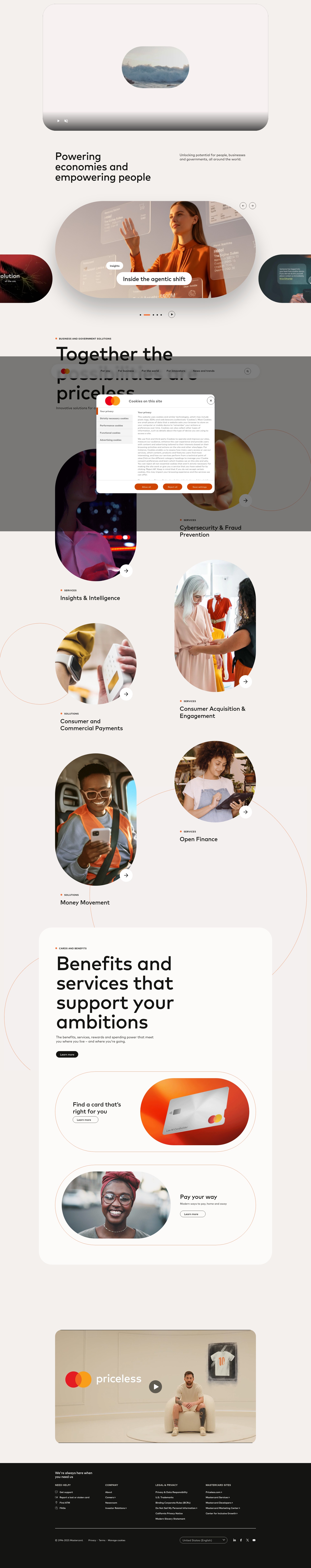 Screenshot of mastercard.com