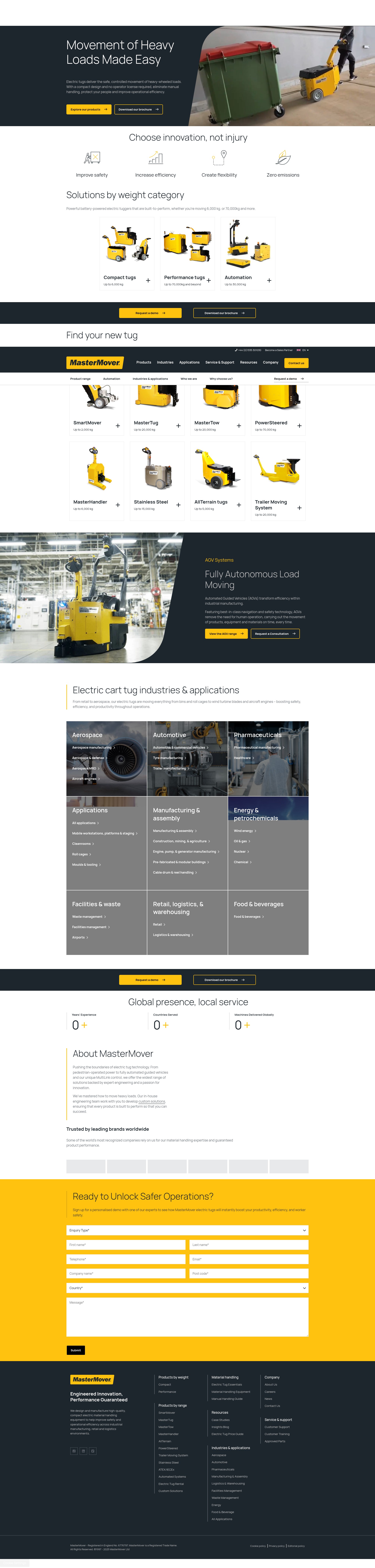 Screenshot of mastermover.com