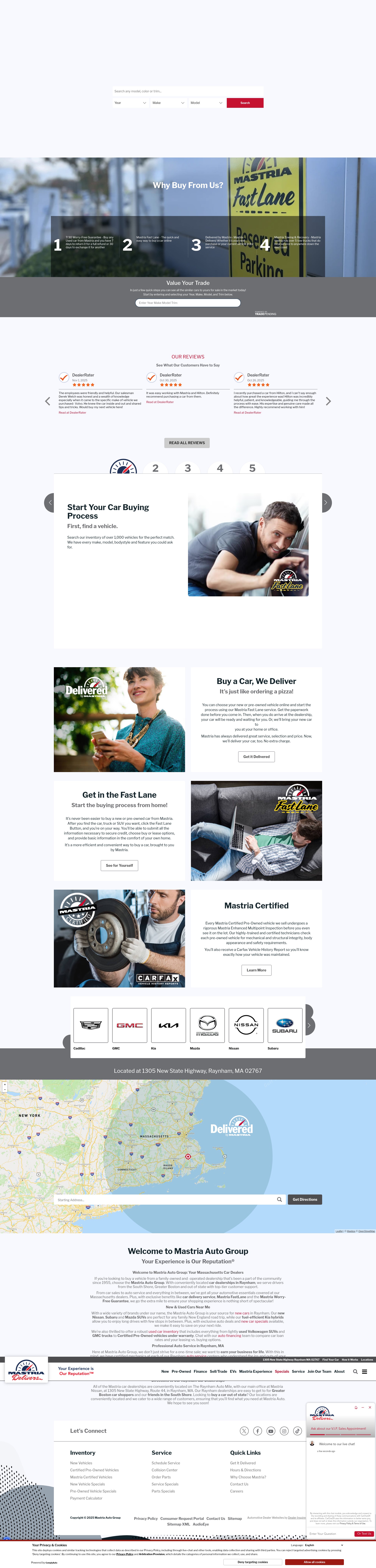 Screenshot of mastria.com
