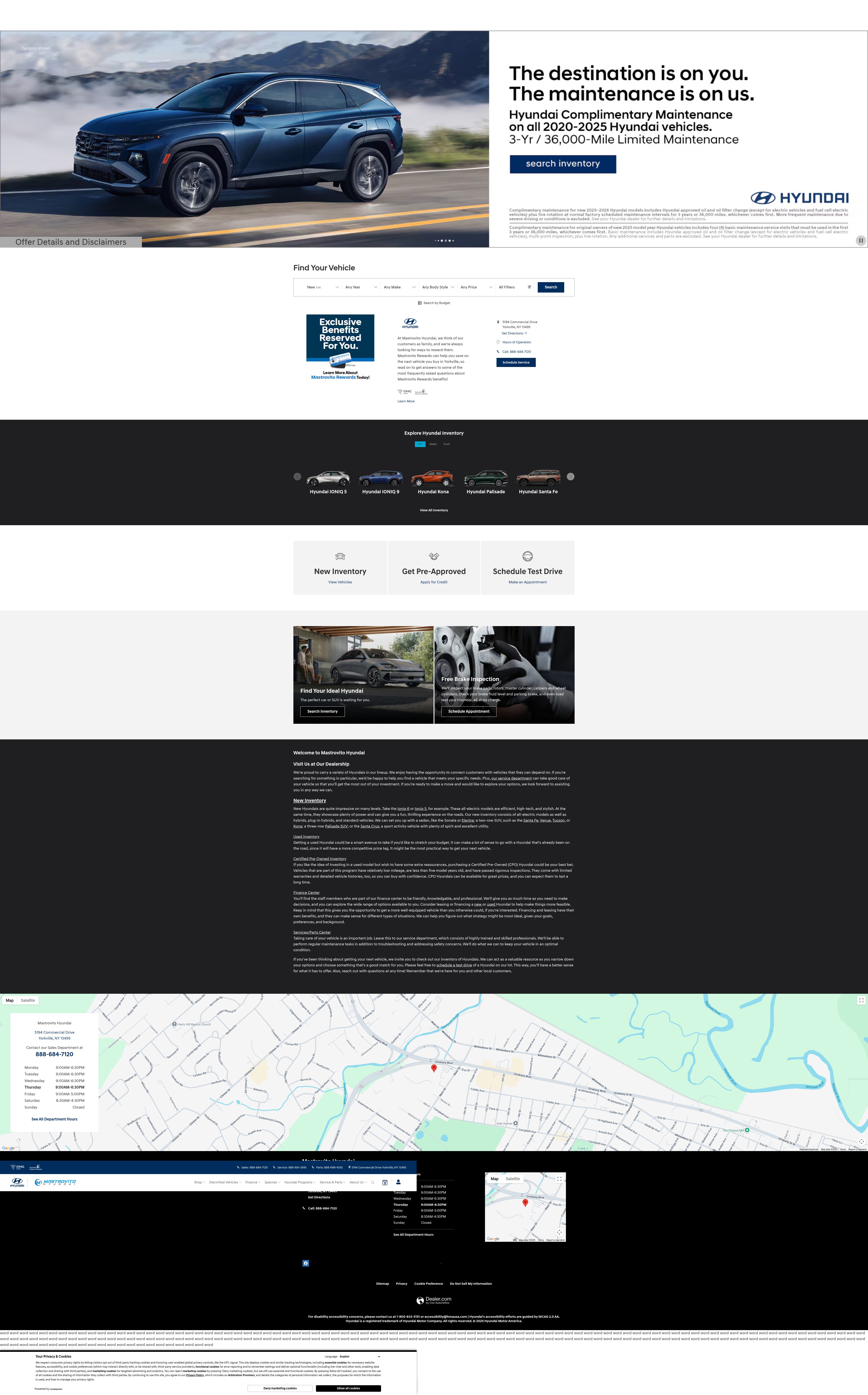 Screenshot of mastrovitohyundai.com