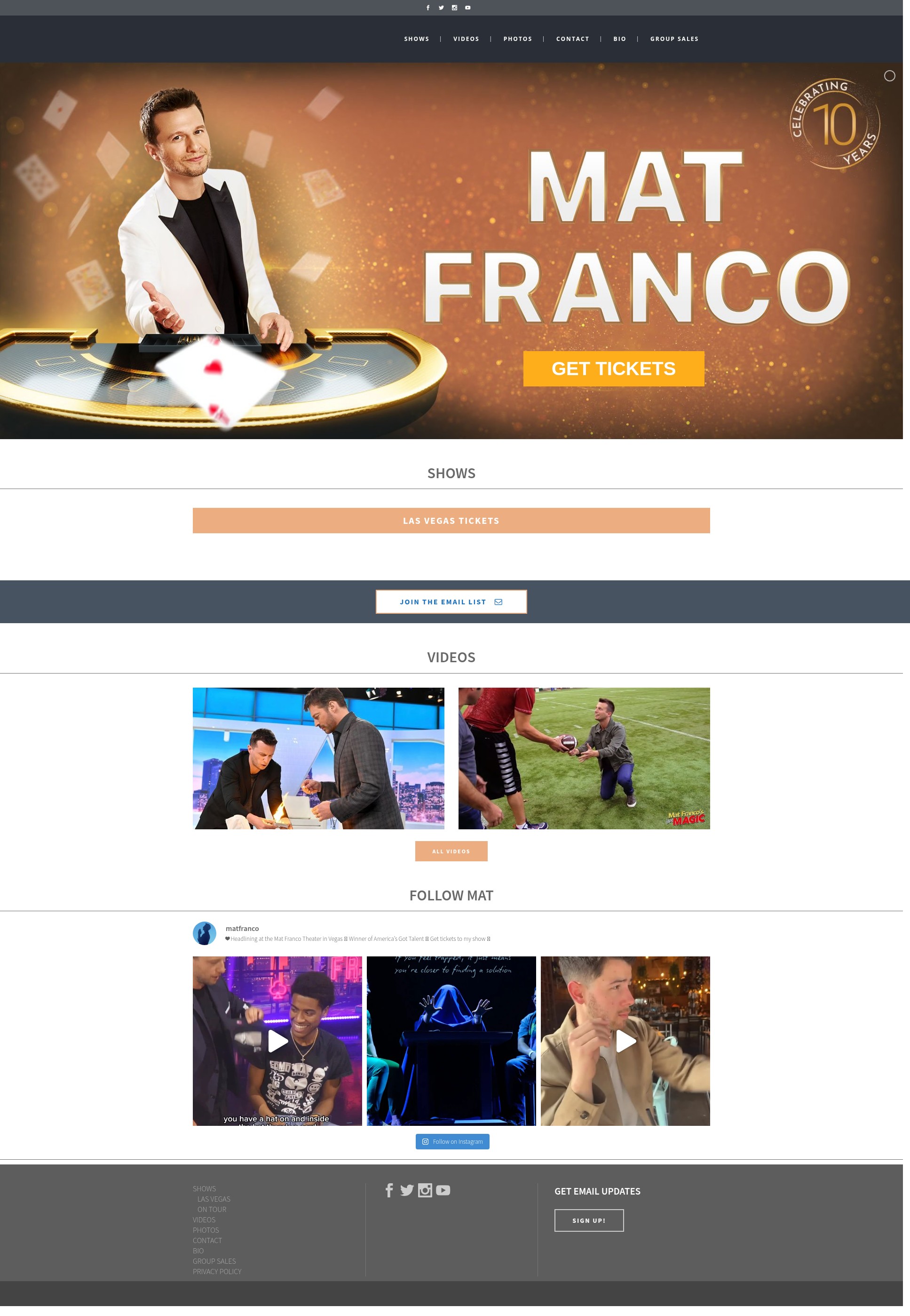 Screenshot of matfranco.com
