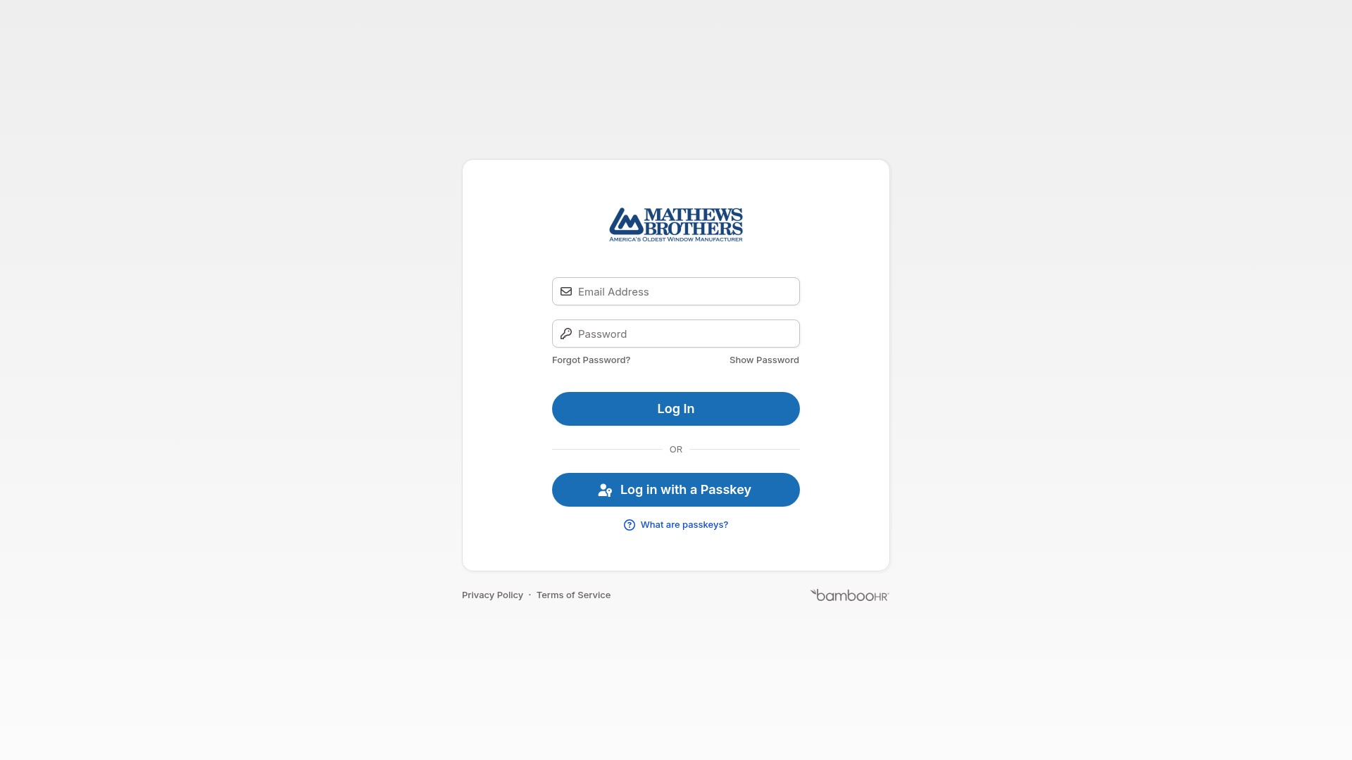 Screenshot of mathewsbrothers.bamboohr.com